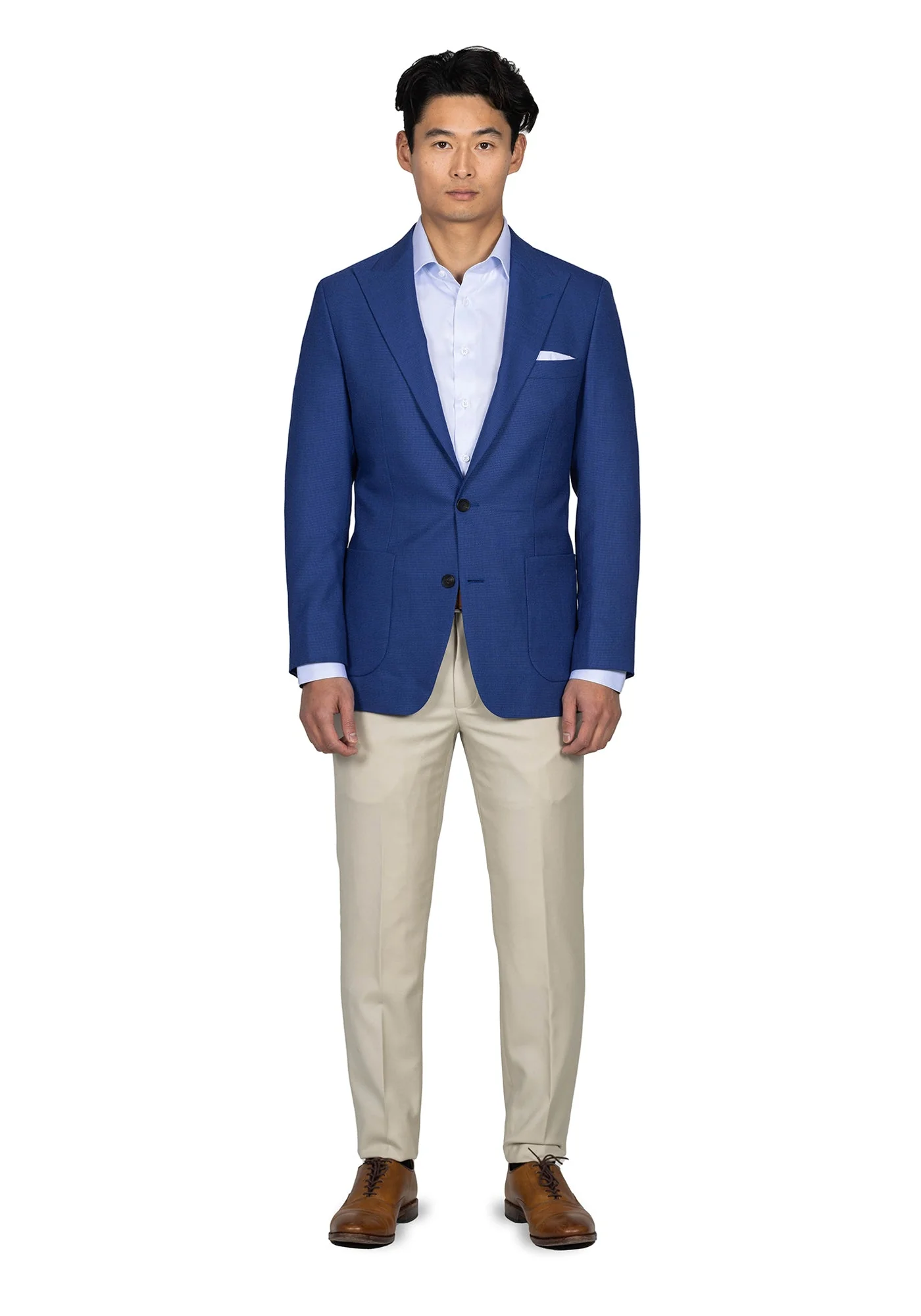Royal Blue Hopsack Blazer