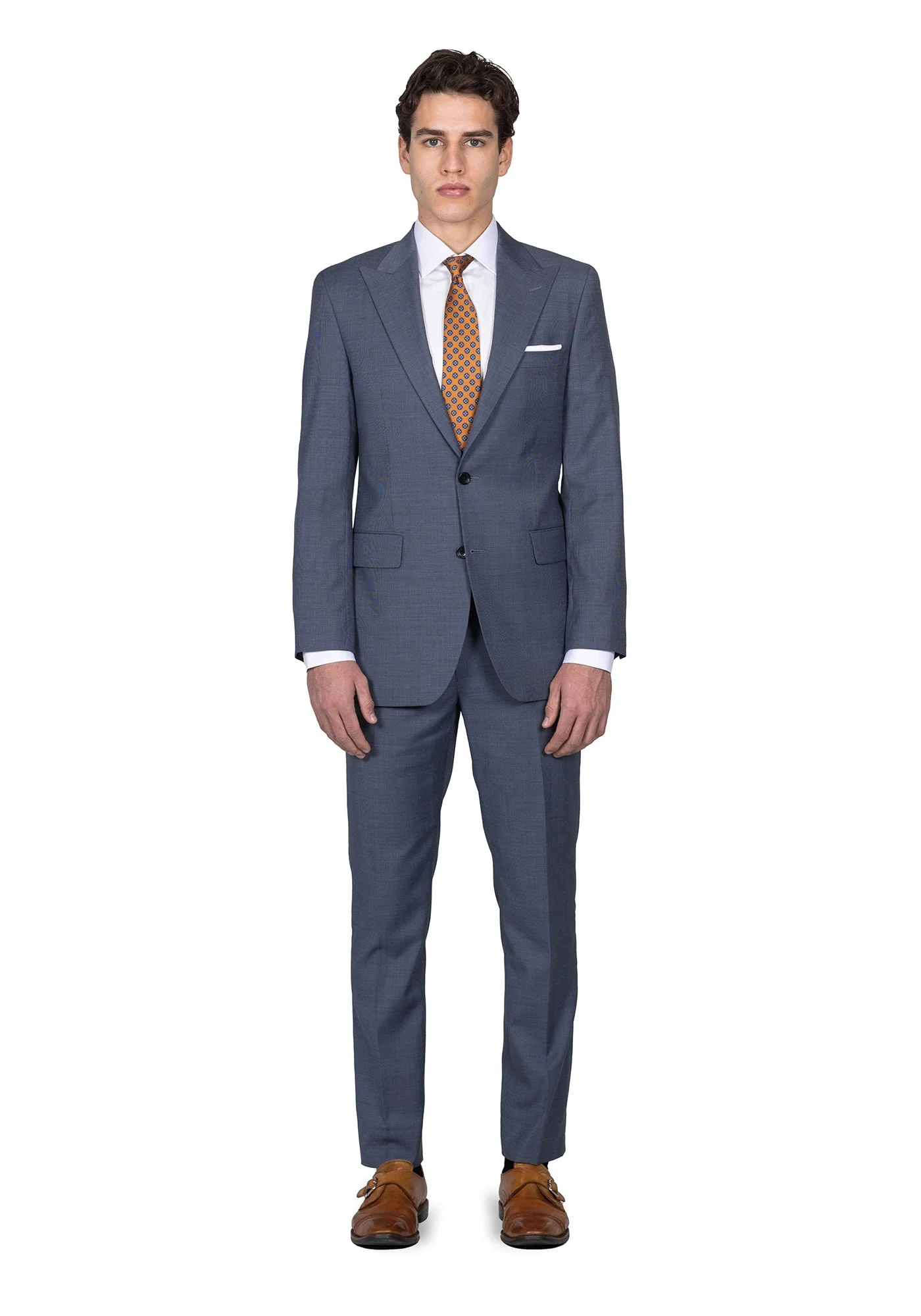The Veritas Slate Blue Nail Head Suit - Image 9