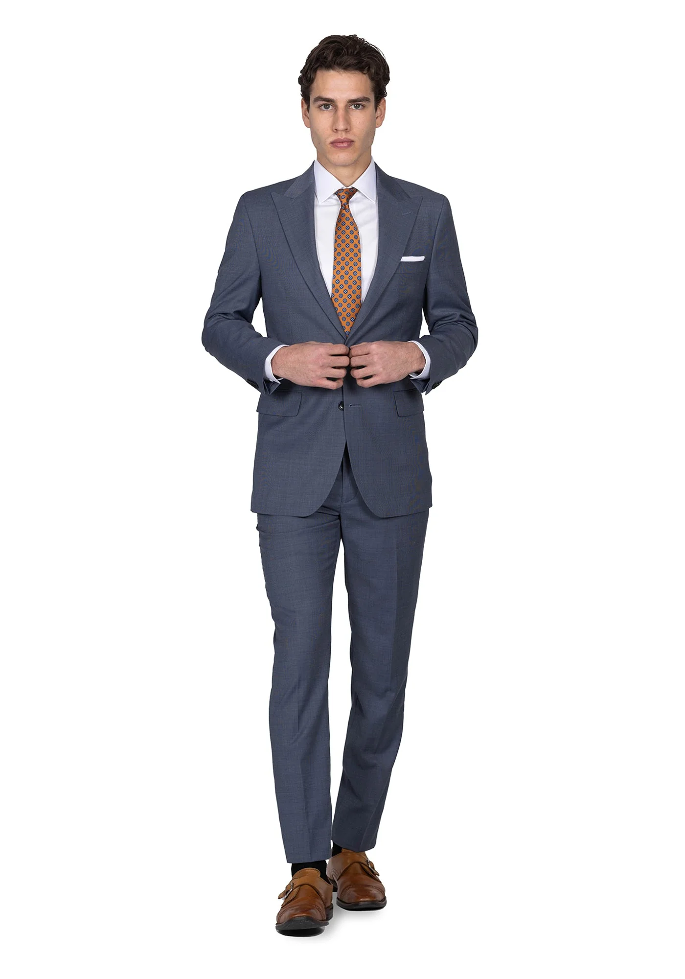 The Veritas Slate Blue Nail Head Blazer - Image 3