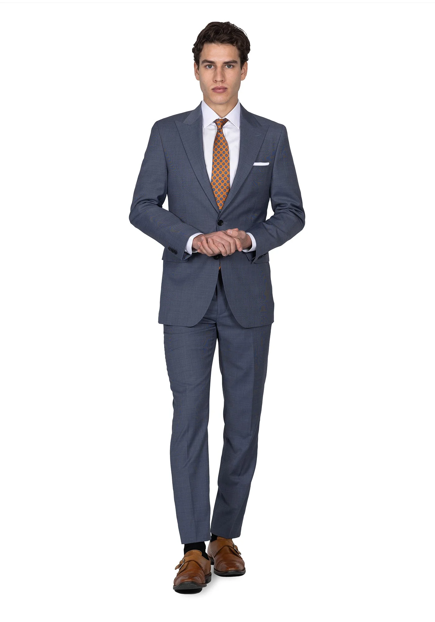 The Veritas Slate Blue Nail Head Blazer - Image 4