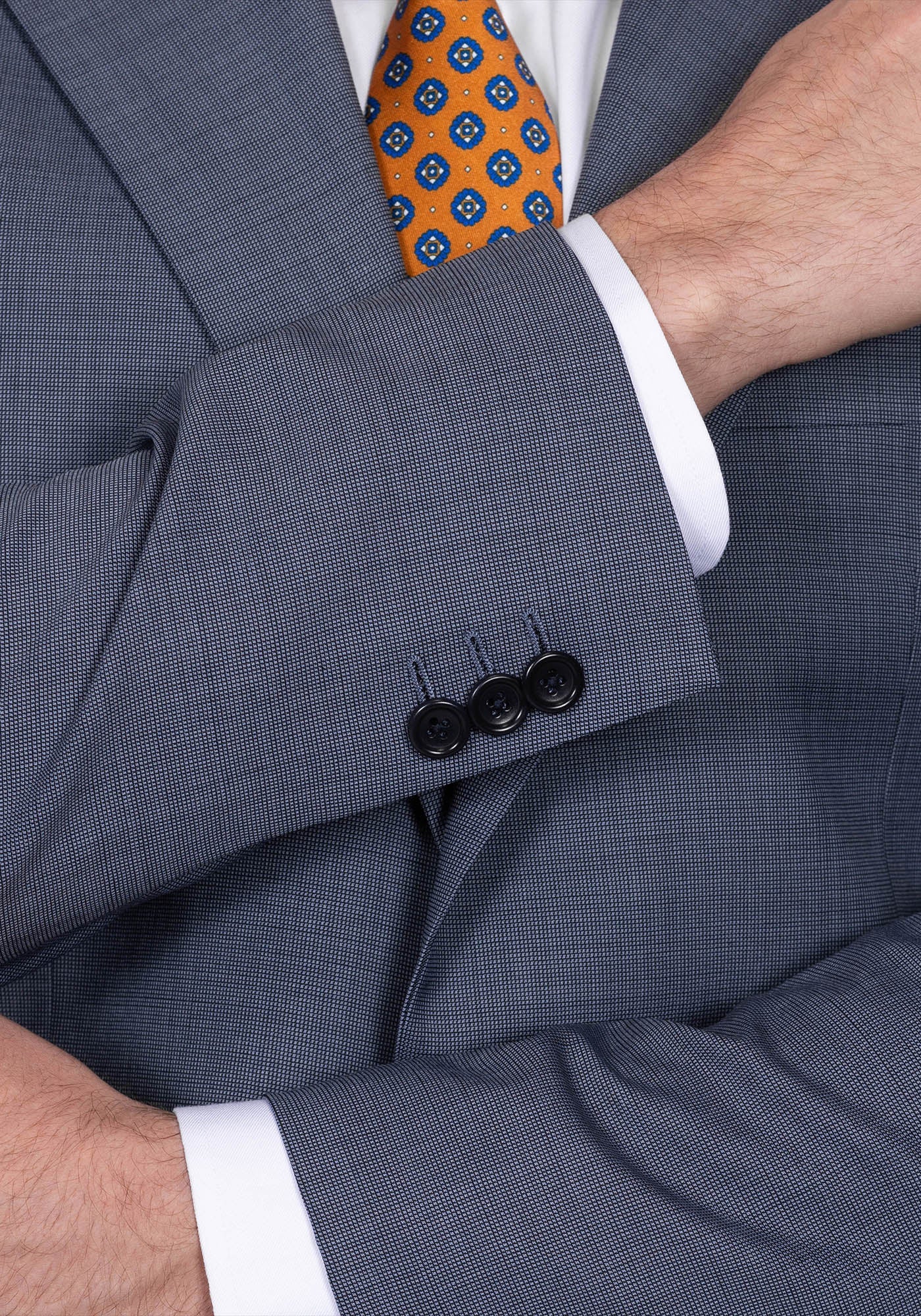 The Veritas Slate Blue Nail Head Blazer - Image 6