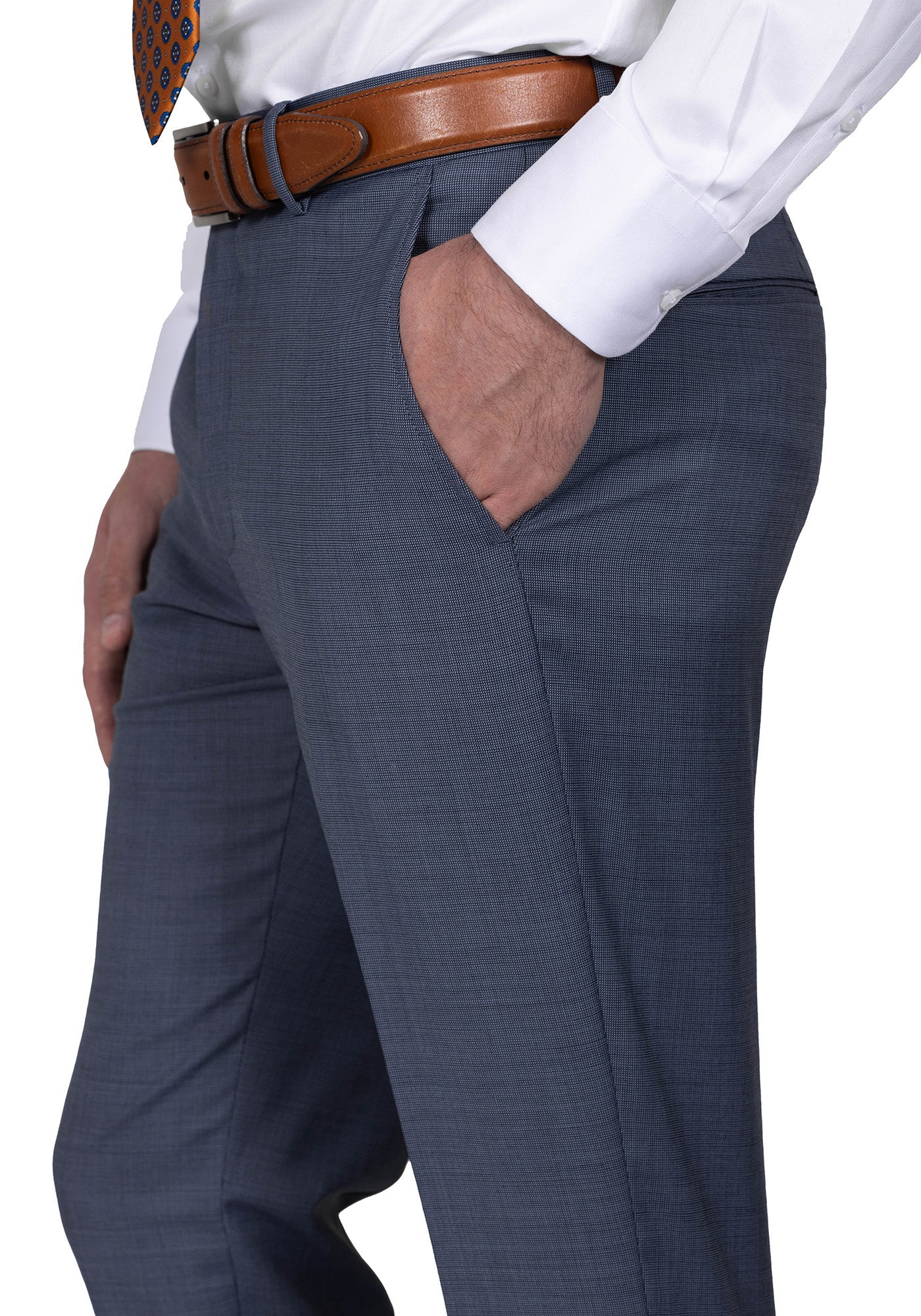 The Veritas Slate Blue Nail Head Suit - Image 8