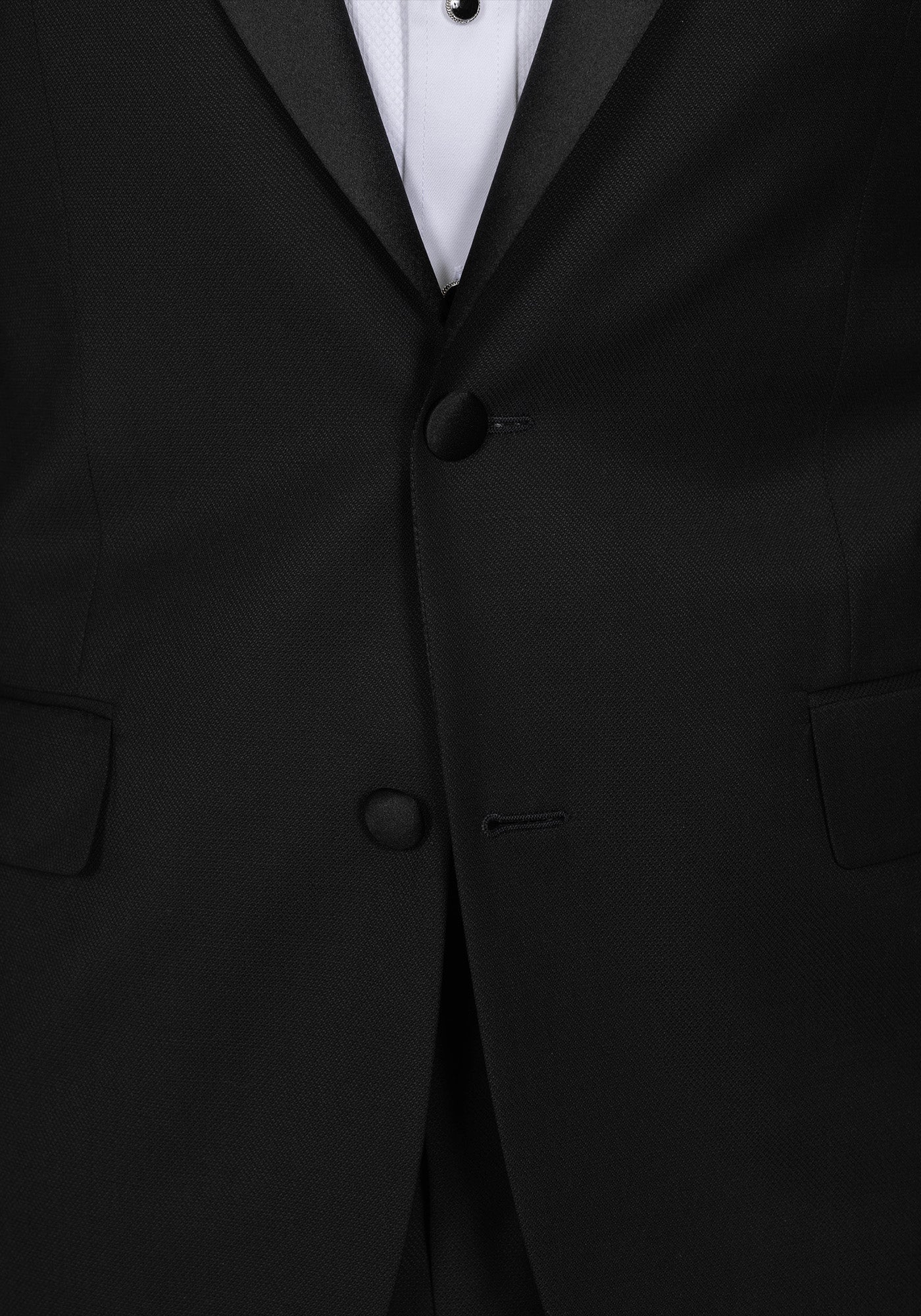 The Veritas Solid Black Tuxedo - Image 3