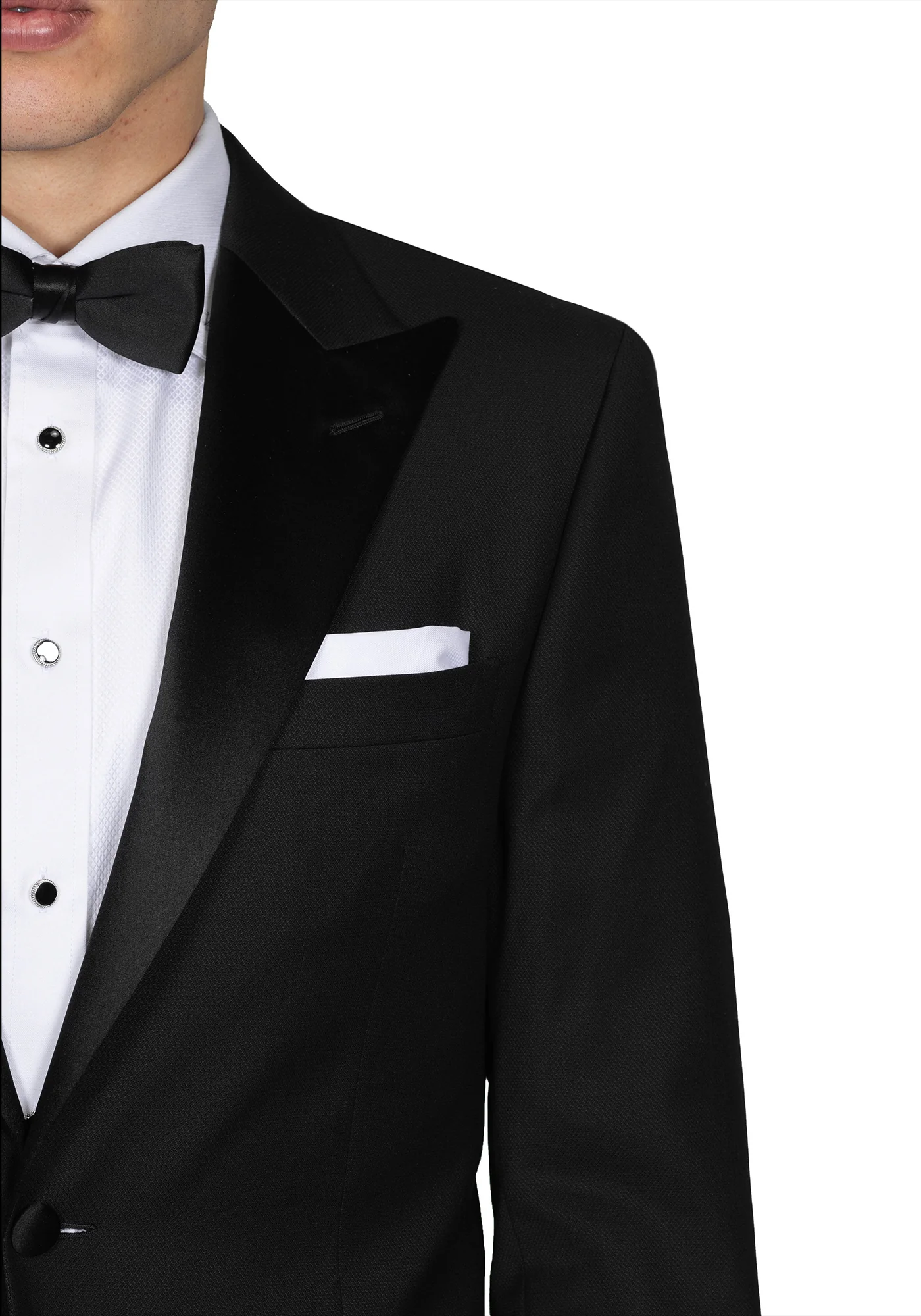The Veritas Solid Black Tuxedo - Image 4