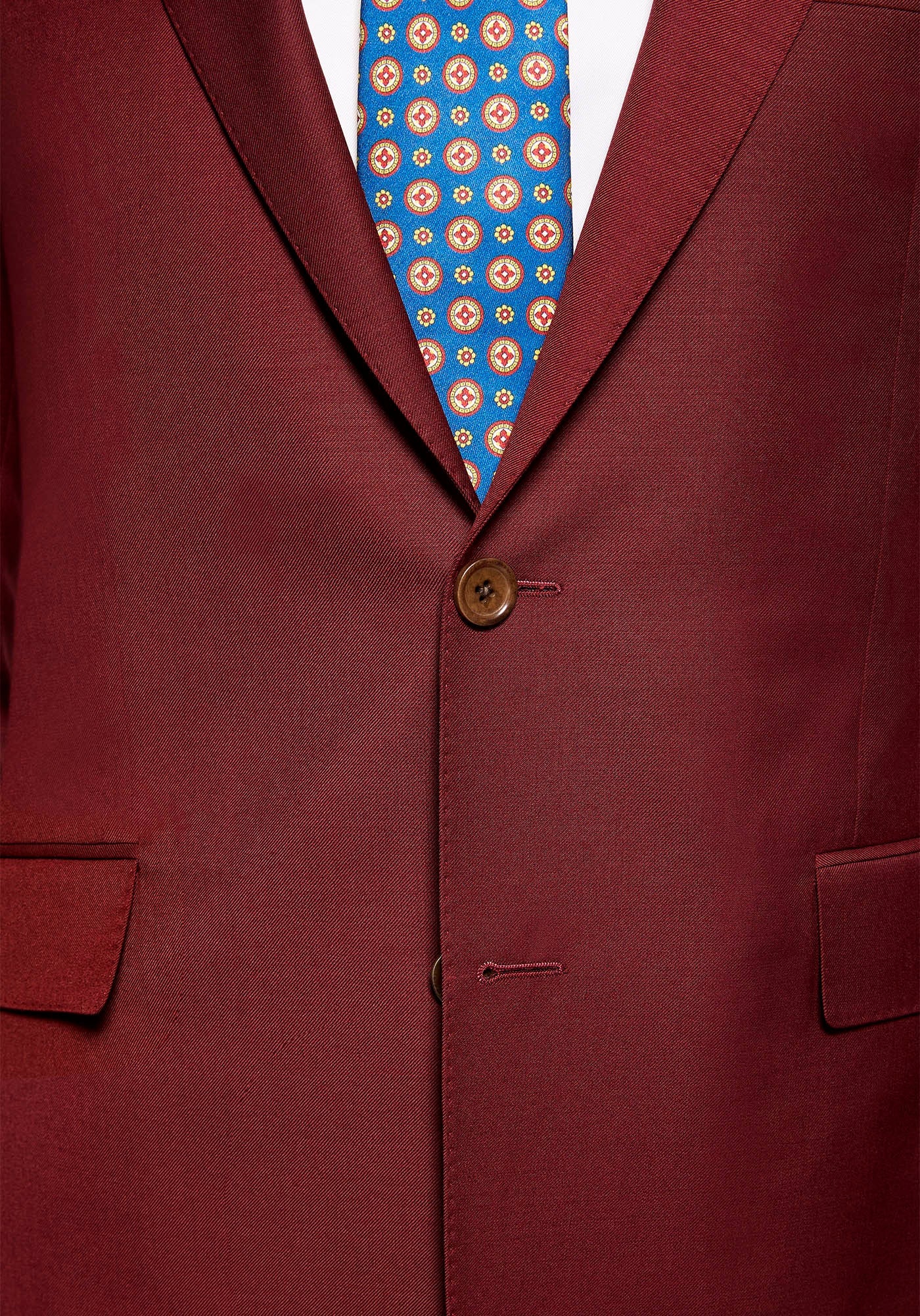 The Veritas Solid Burgundy Suit - Image 3