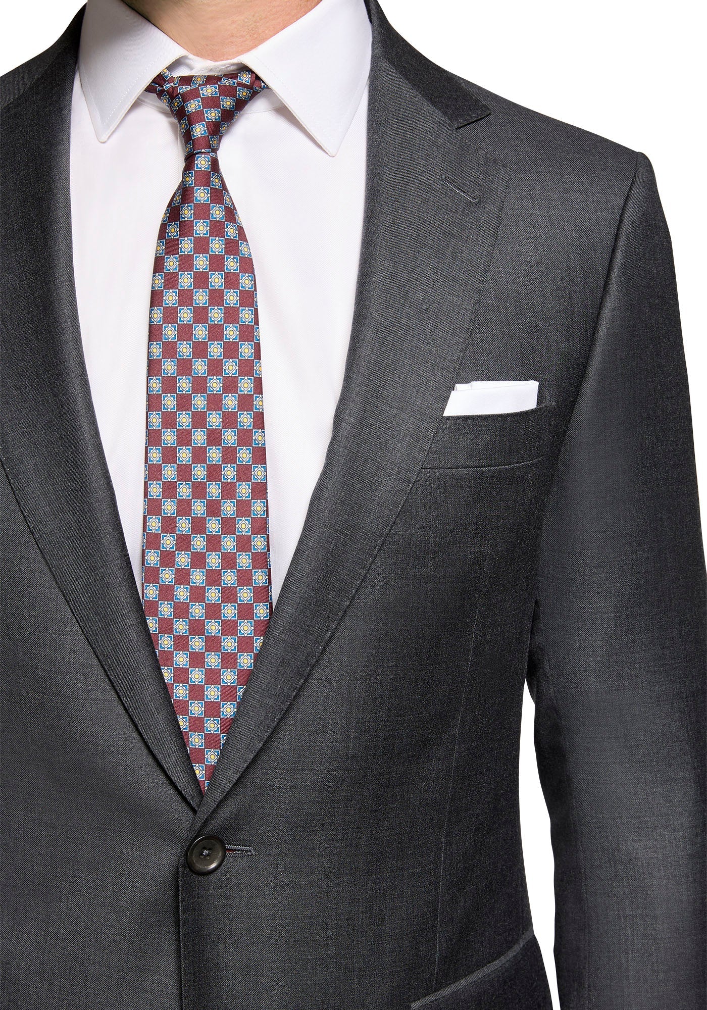 Solid Charcoal Merino Blazer