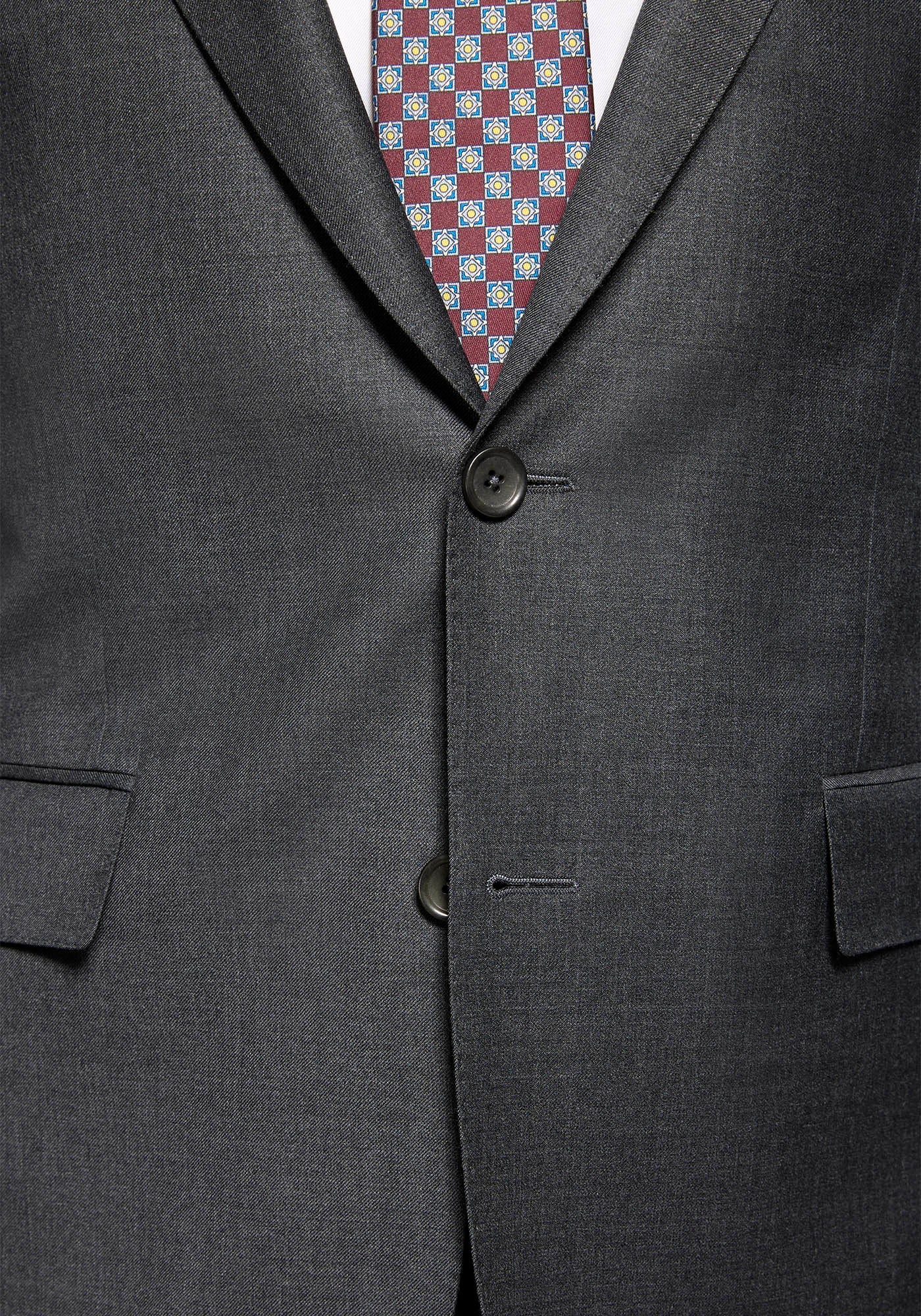 Solid Charcoal Merino Blazer - Image 2