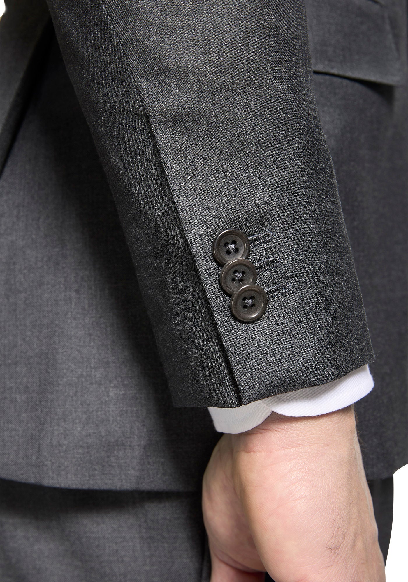 Solid Charcoal Merino Suit - Image 4