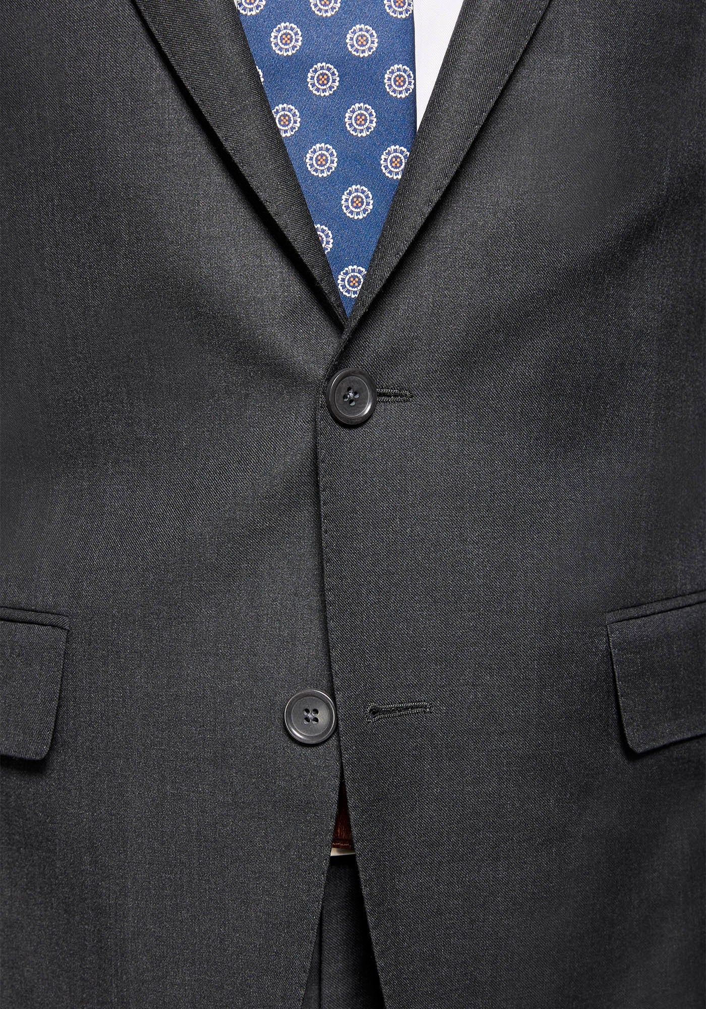 The Trivero Solid Charcoal Suit - Image 5