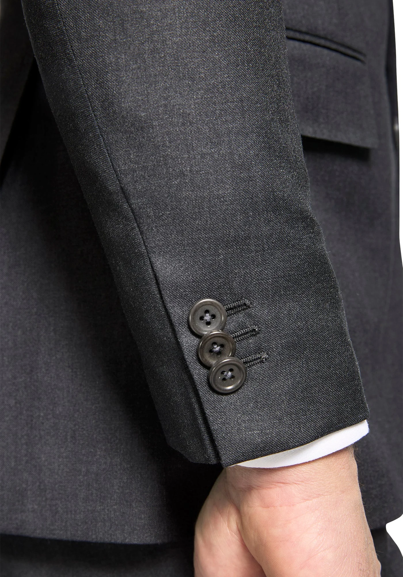The Trivero Solid Charcoal Suit - Image 7