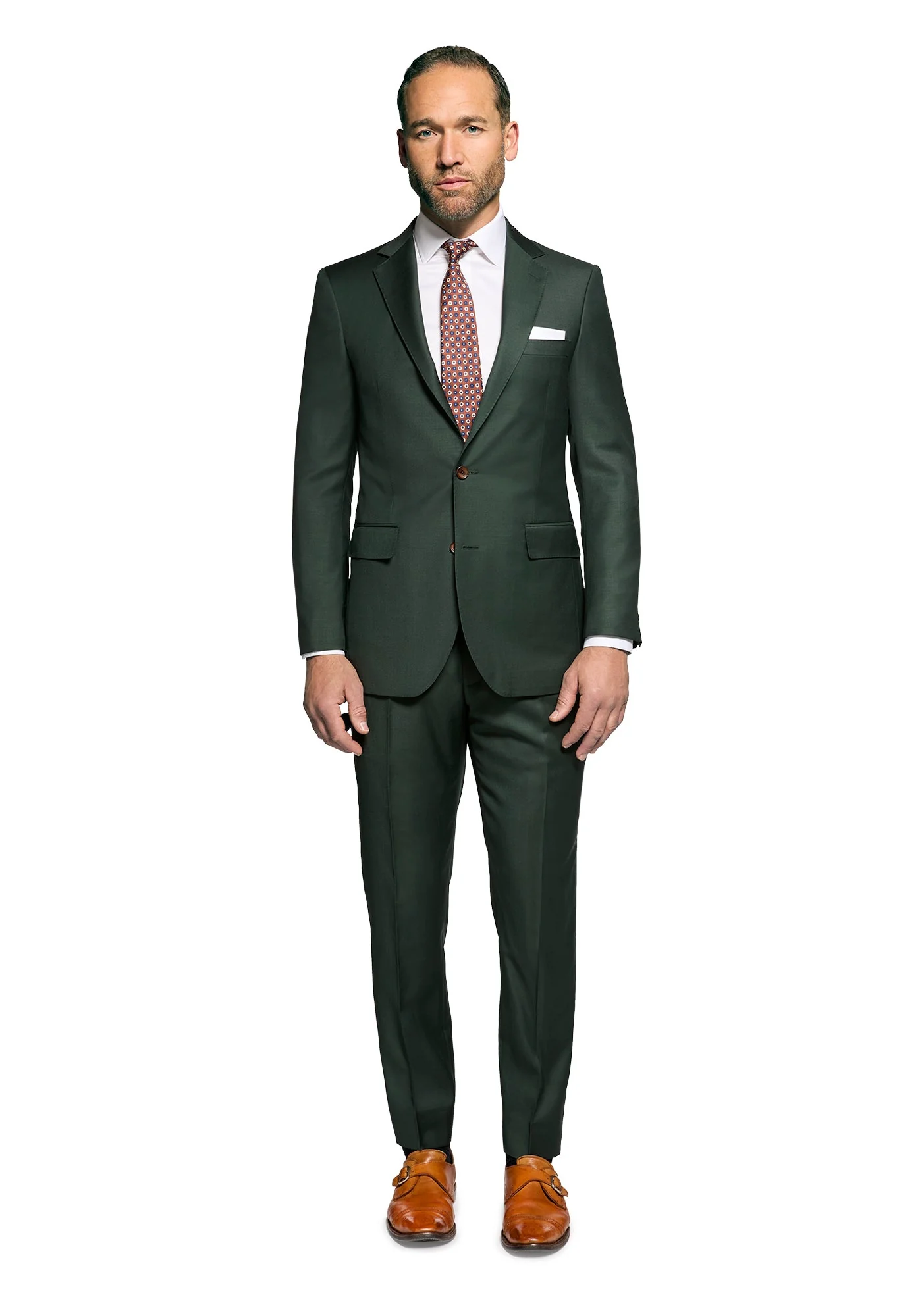 The Veritas Solid Forest Green Blazer