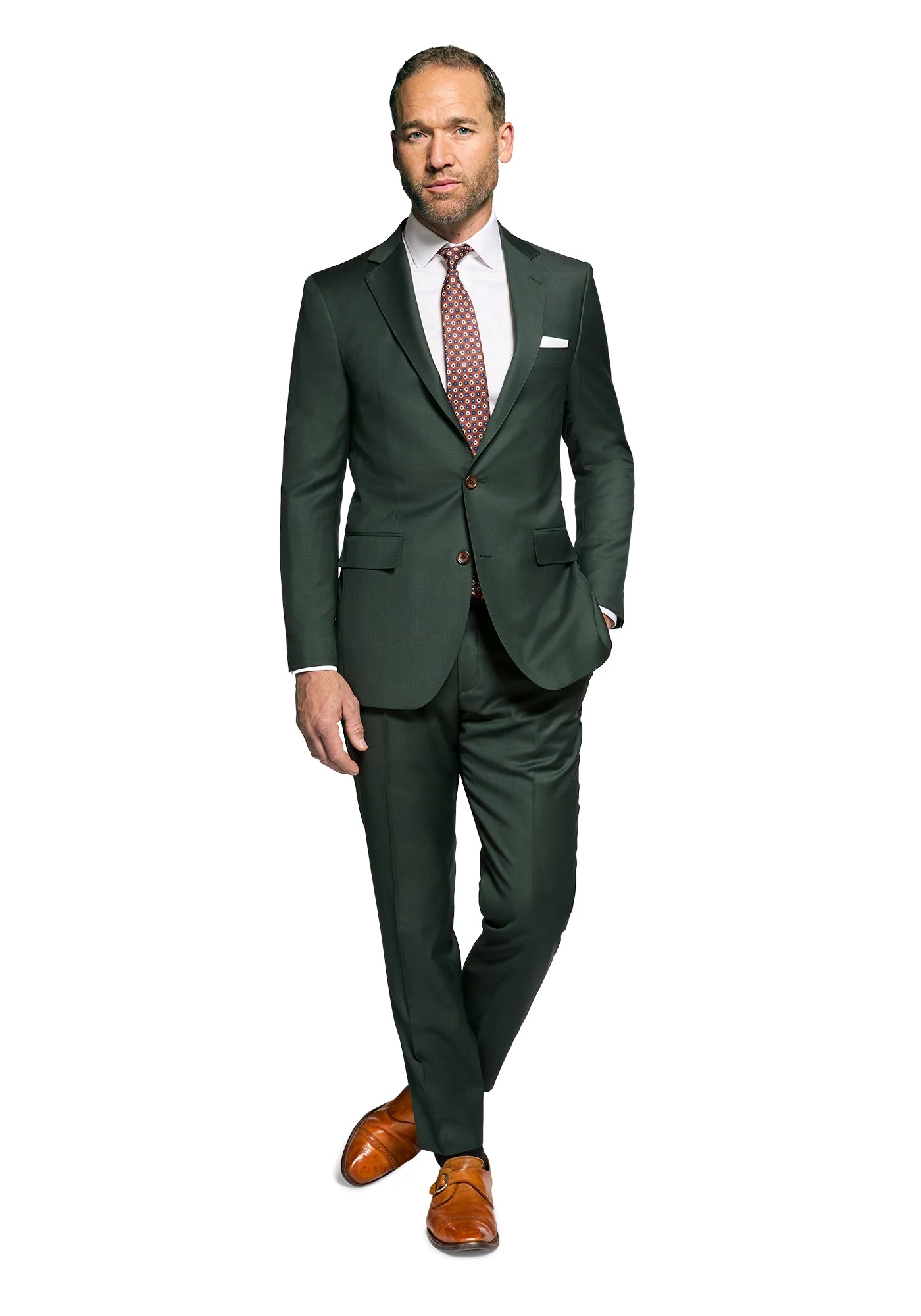 The Veritas Solid Forest Green Blazer - Image 2