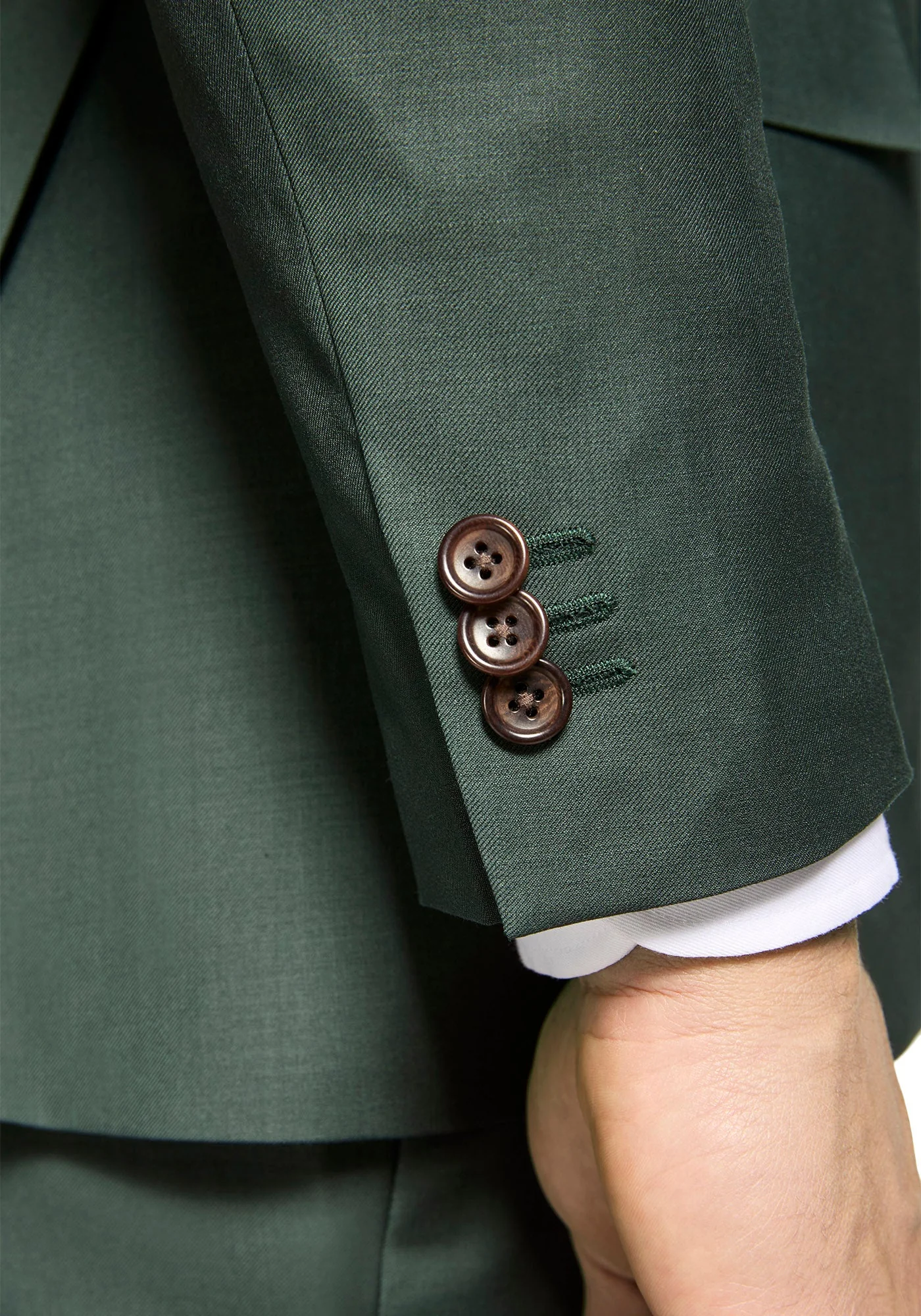 The Veritas Solid Forest Green Blazer - Image 3