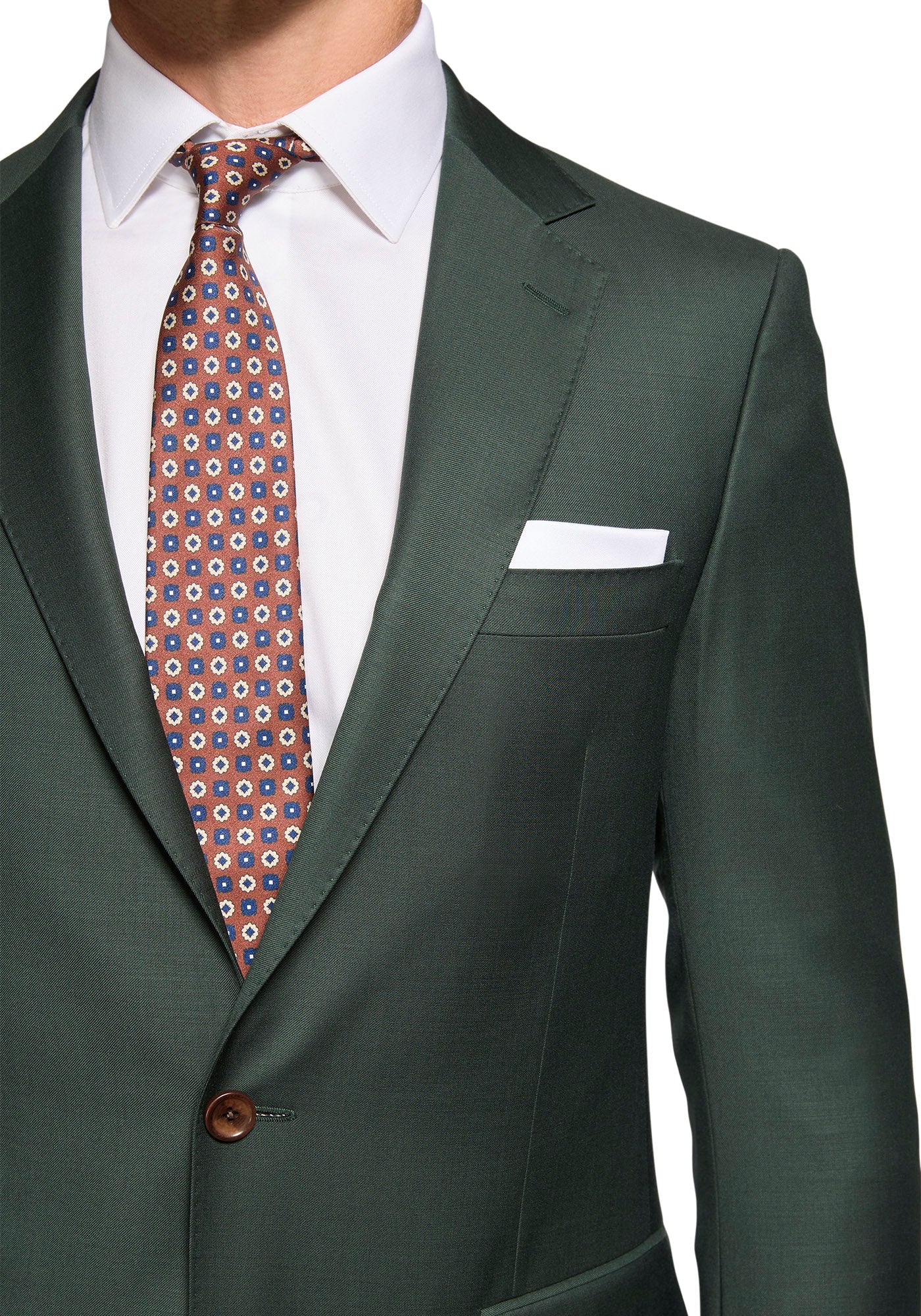 The Veritas Solid Forest Green Suit - Image 5