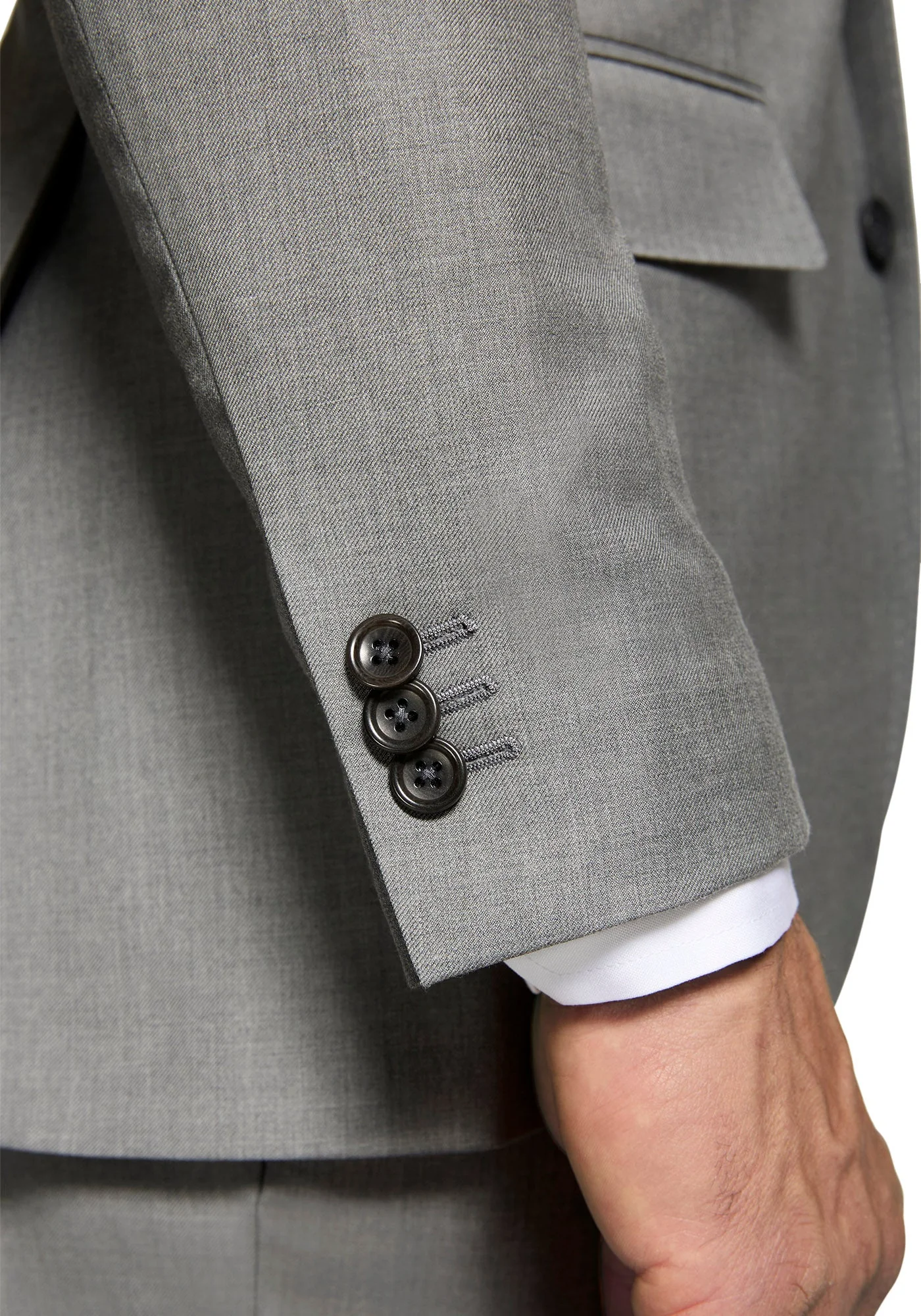 Solid Grey Merino Suit - Image 3