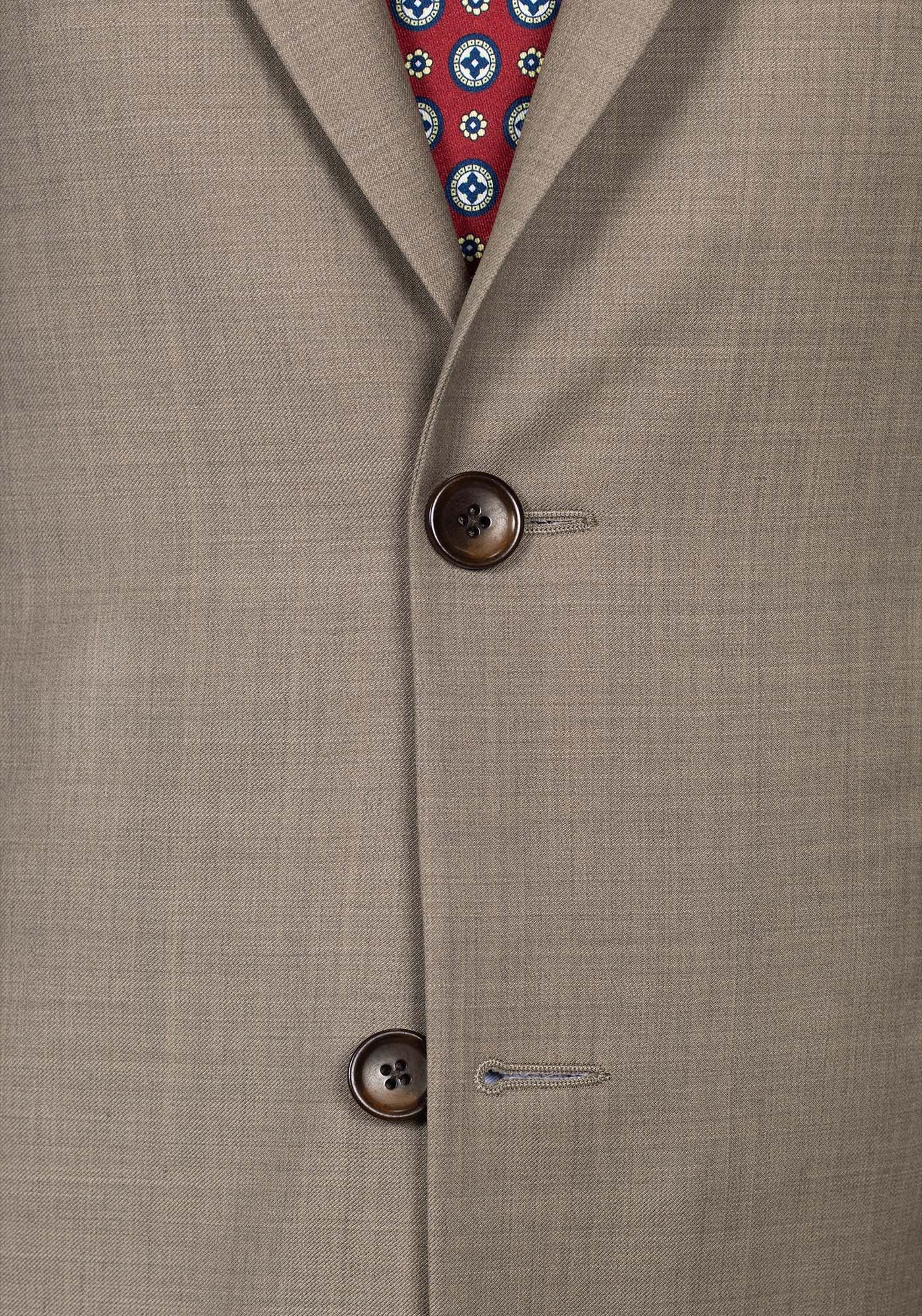 The Veritas Solid Light Brown Suit - Image 5