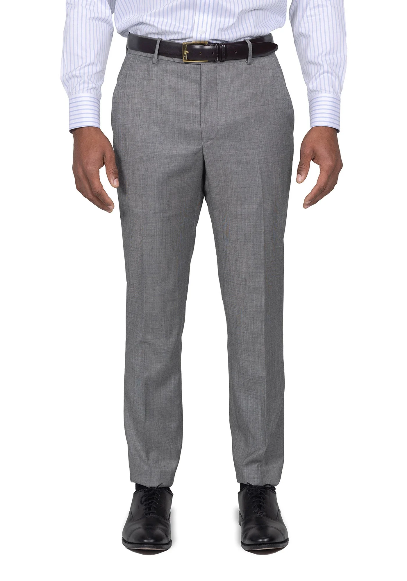 The Cornerstone Solid Light Grey Suit - Image 7
