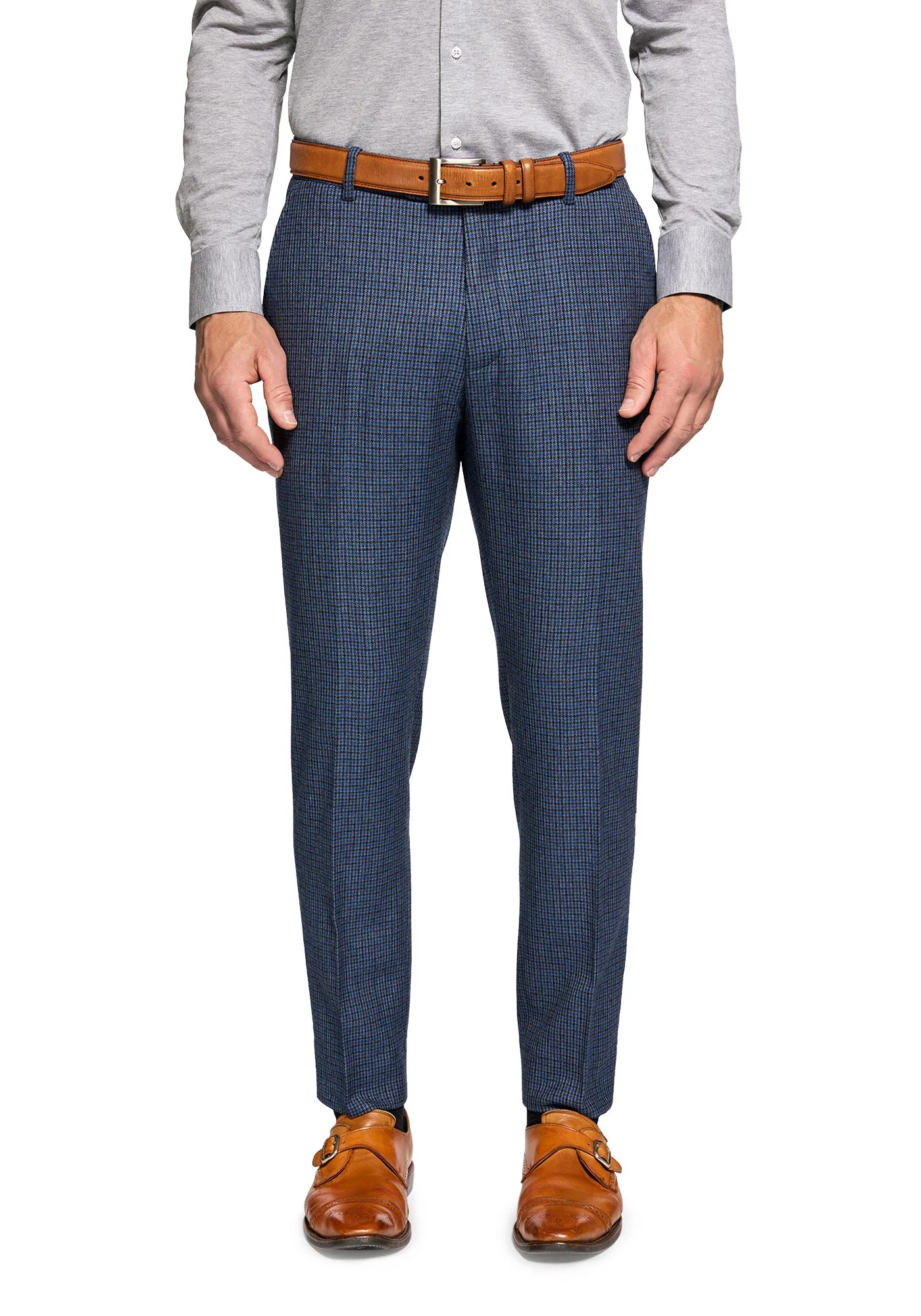 Steel Blue Houndstooth Flannel Blazer - Image 7