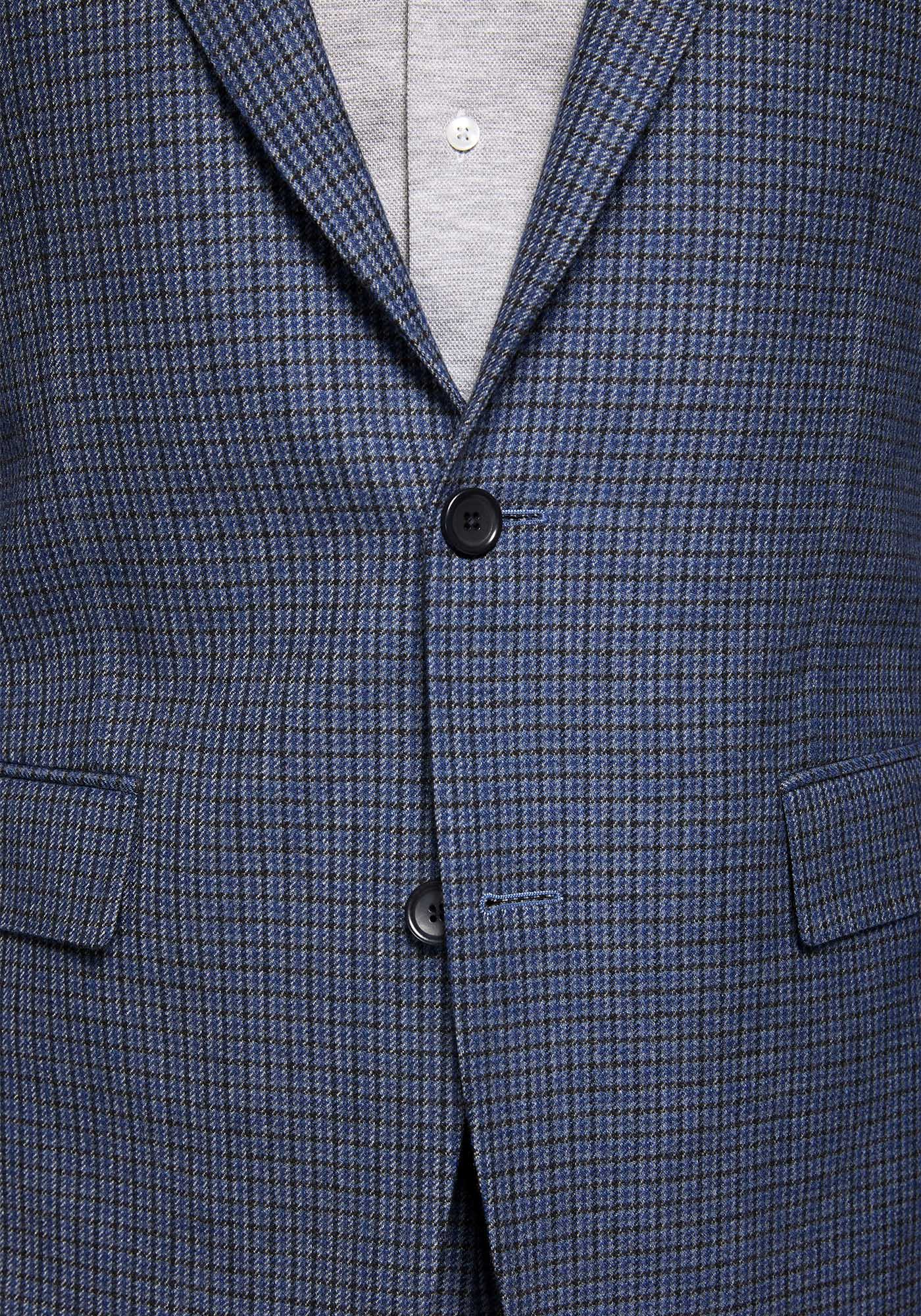 Steel Blue Houndstooth Flannel Suit - Image 3