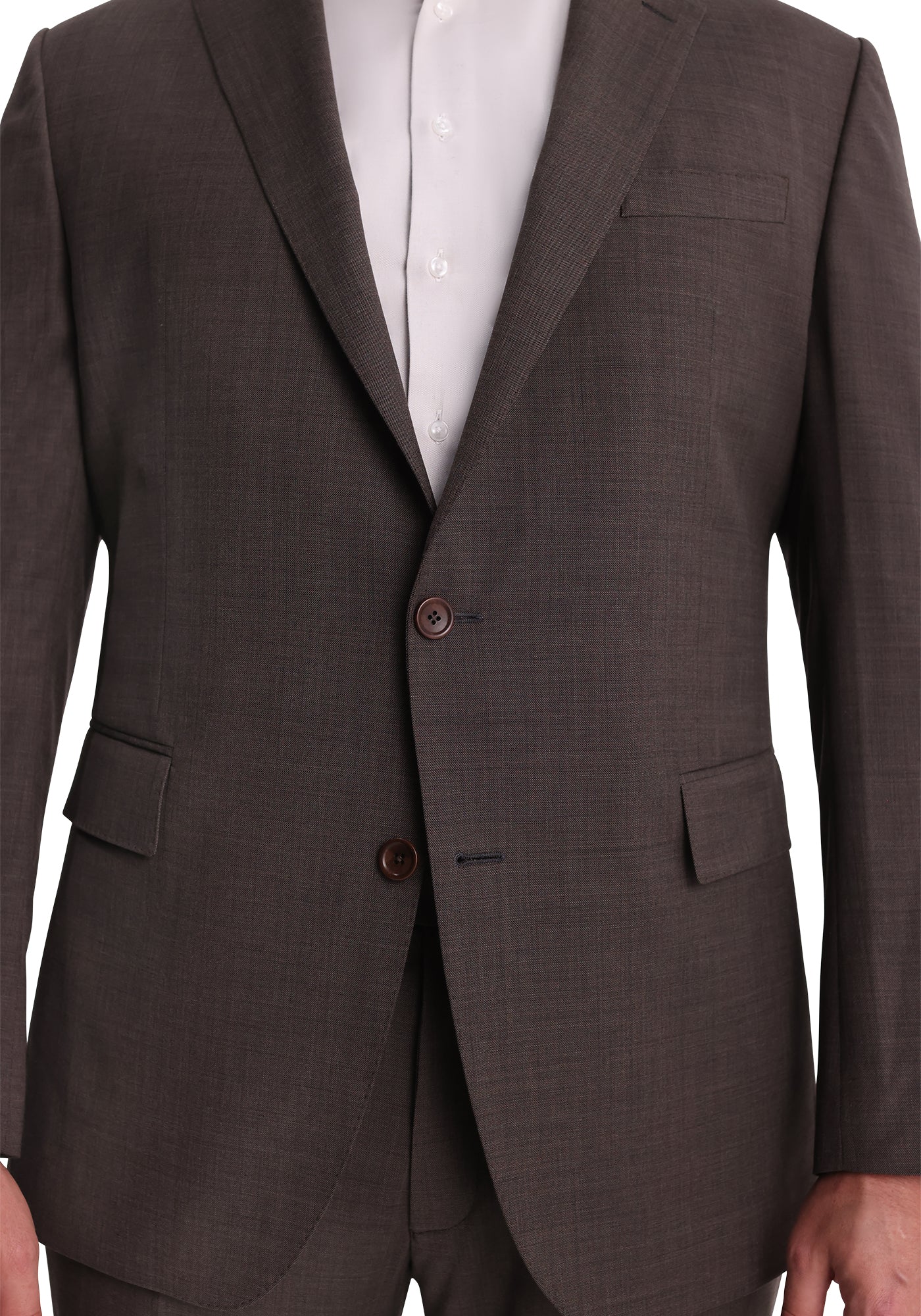 Stretch Brown Sharkskin Blazer - Image 3