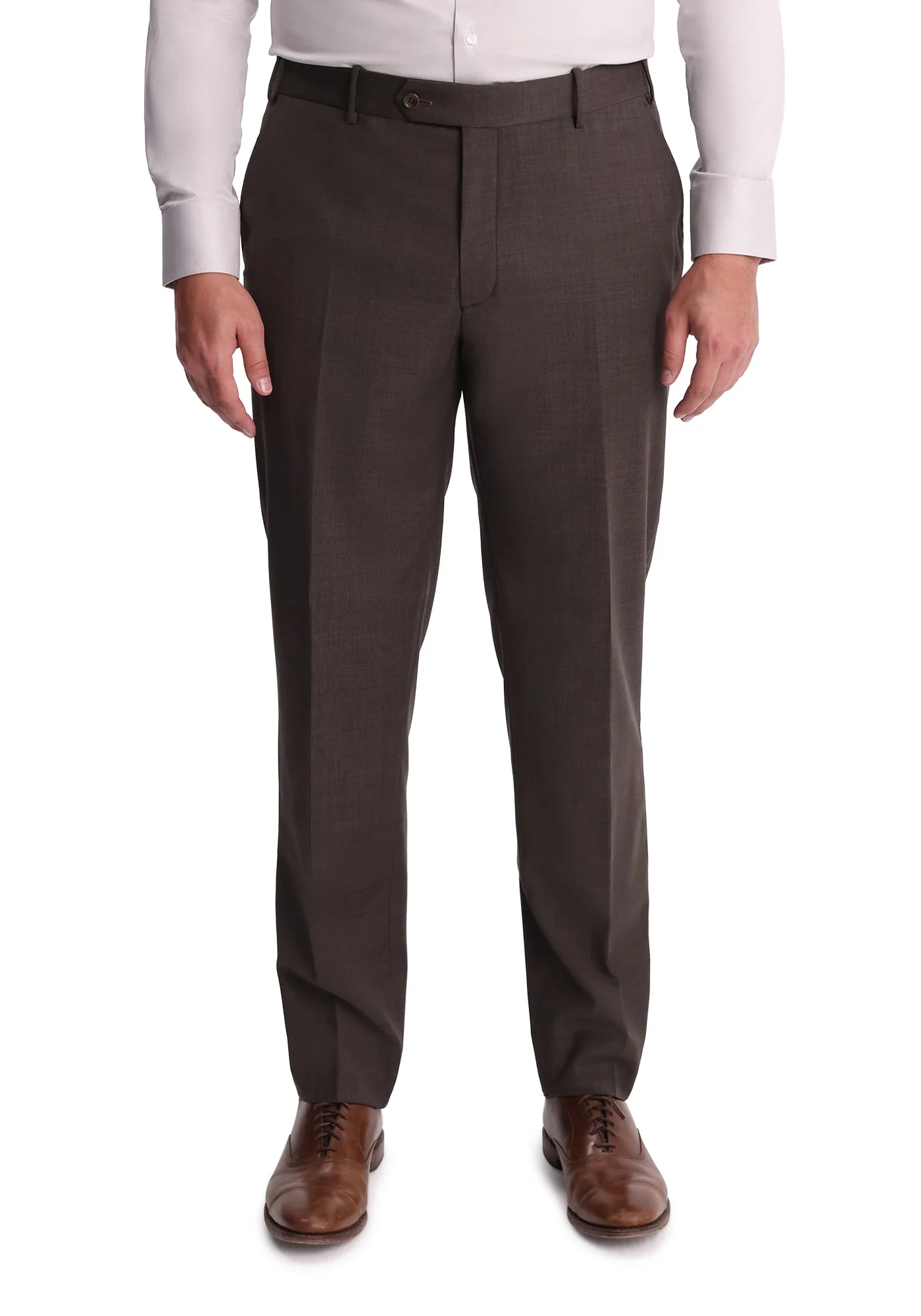 Stretch Brown Sharkskin Suit - Image 6