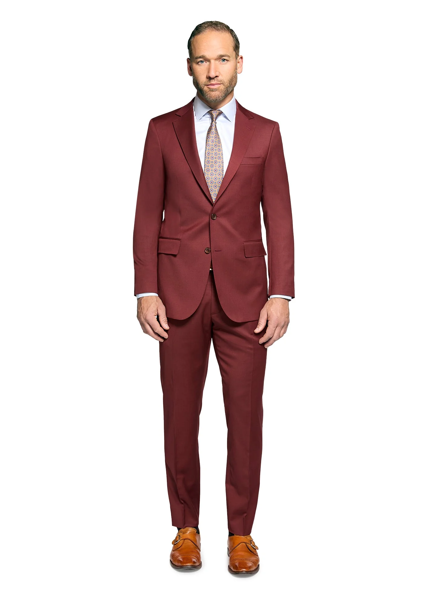 Stretch Burgundy Blazer