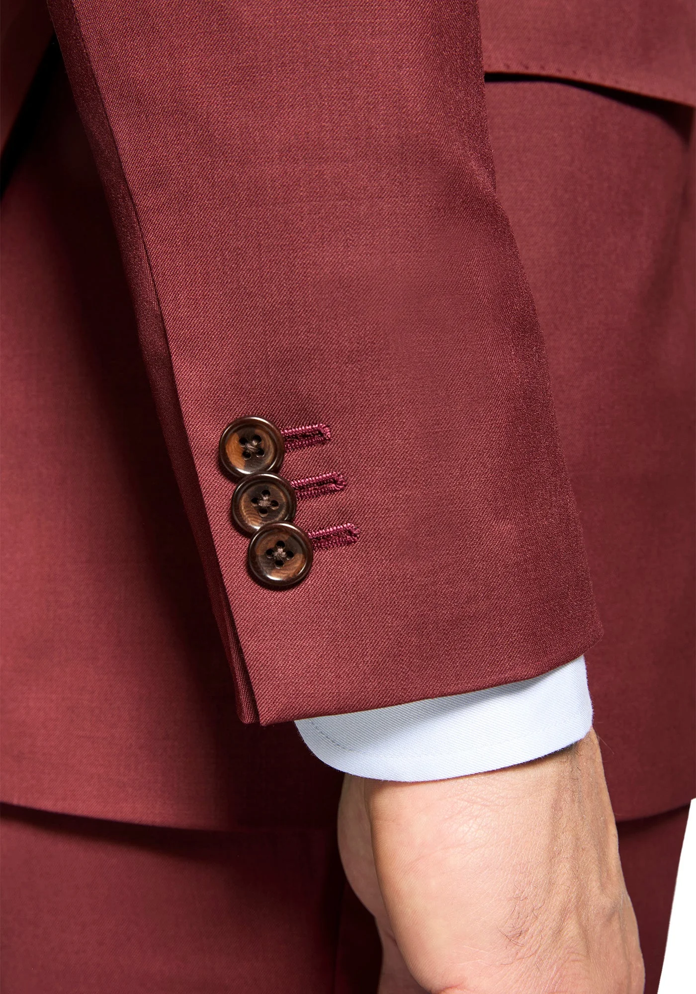 Stretch Burgundy Blazer - Image 5