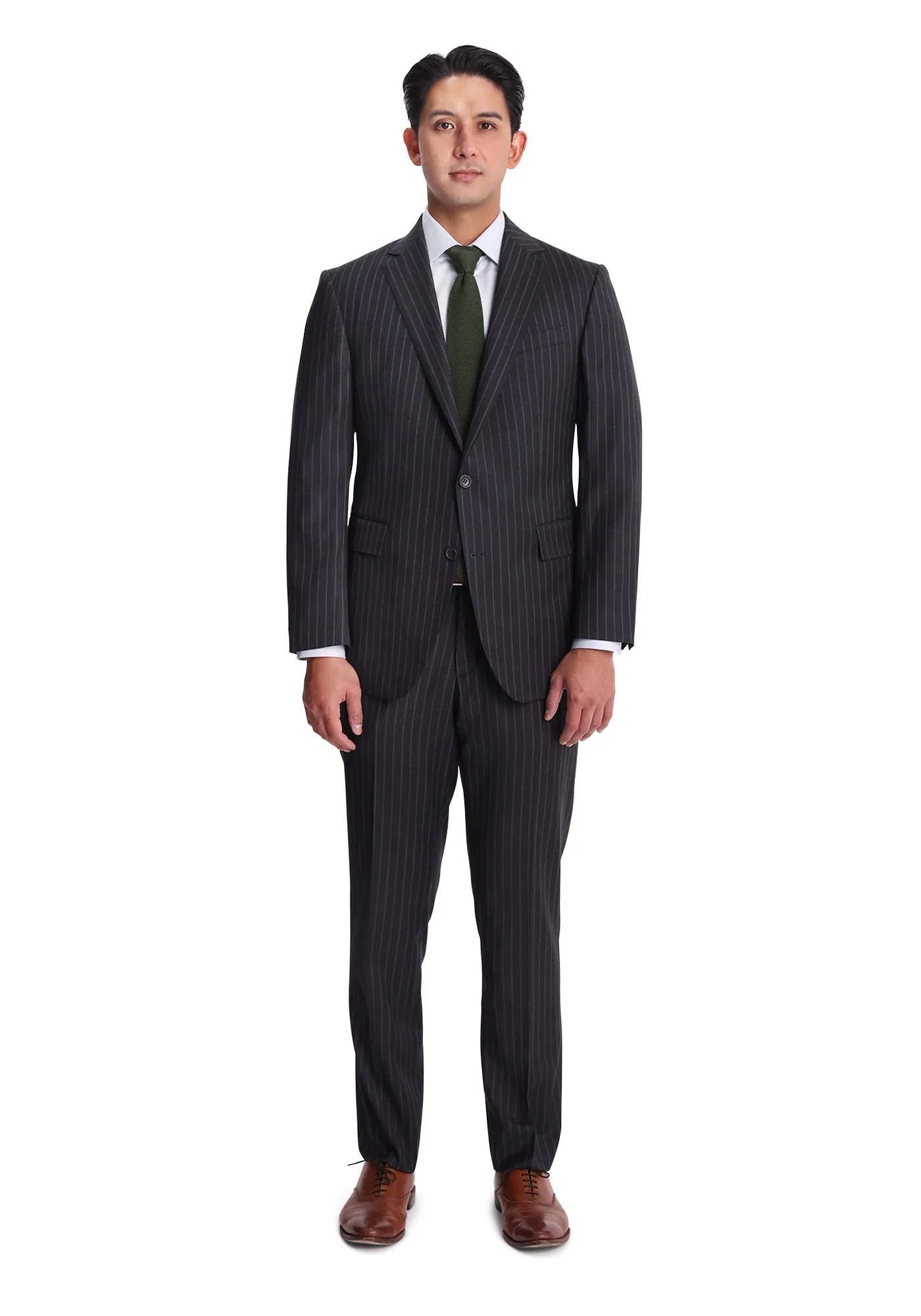Stretch Charcoal Chalkstripe Dress Pants - Image 6