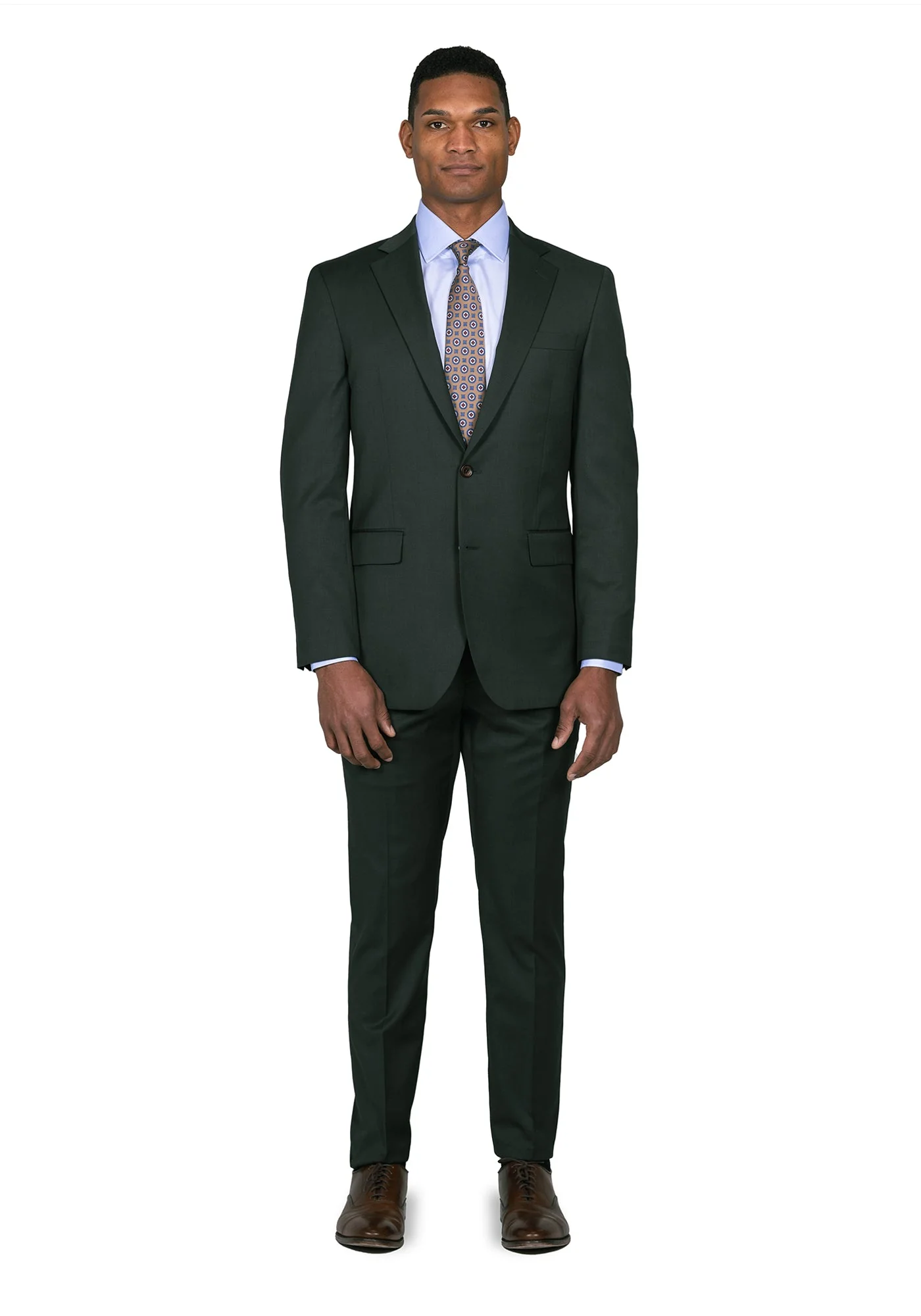 Stretch Green Solid Blazer