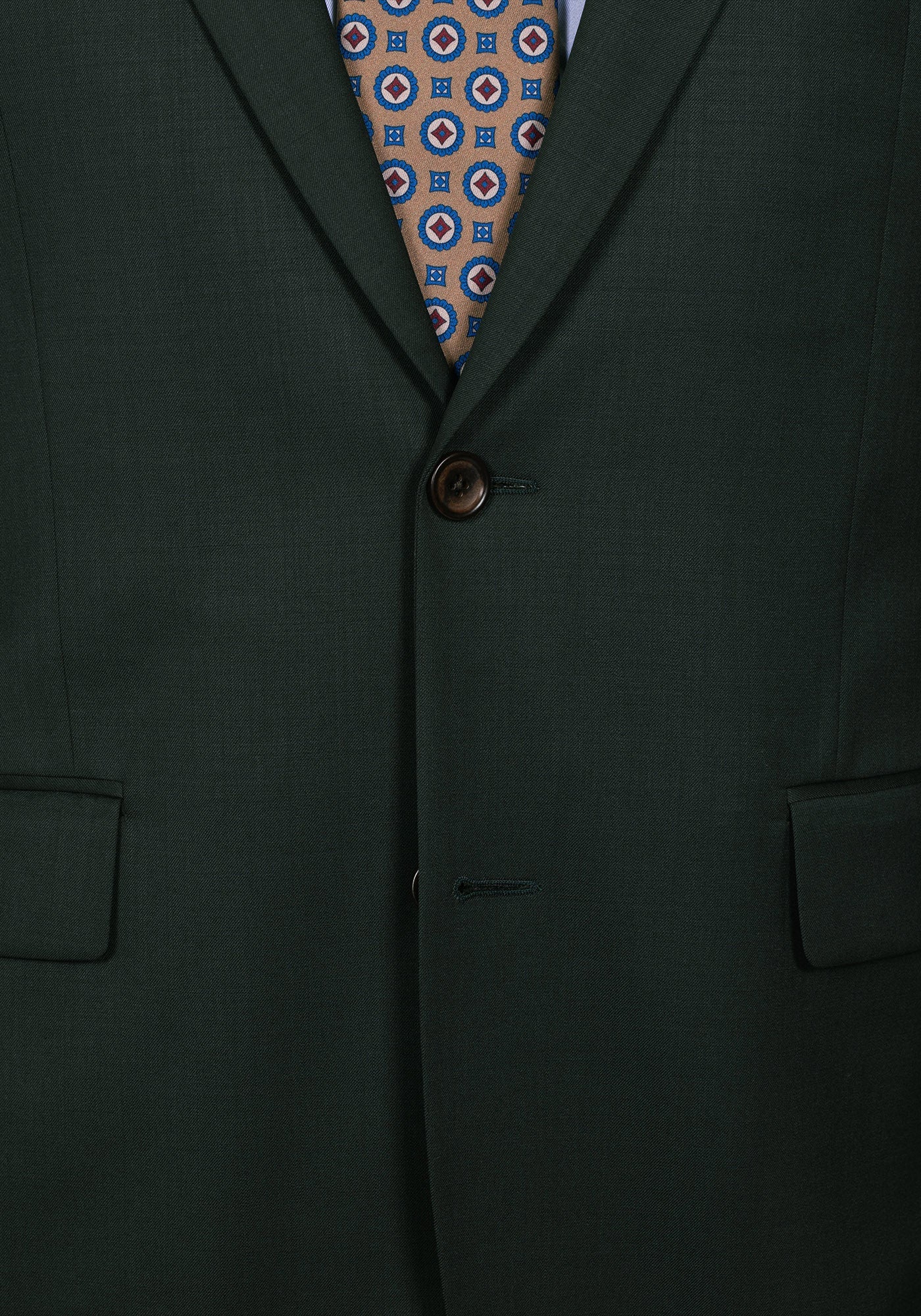 Stretch Green Solid Blazer - Image 4