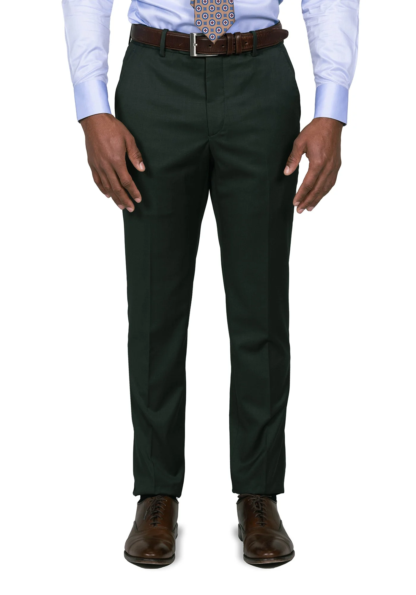 Stretch Green Solid Suit - Image 5