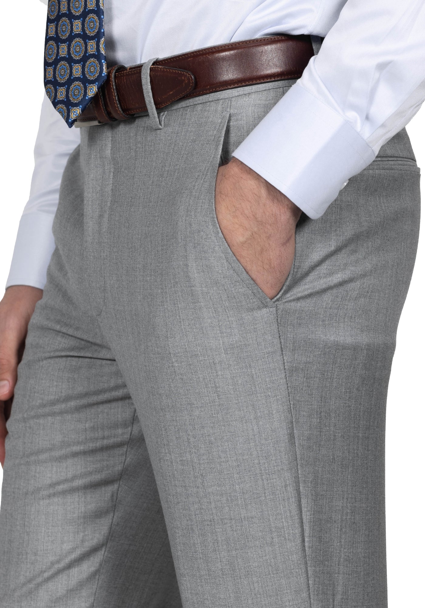 The Harkness Stretch Light Grey Heather Suit - Image 7