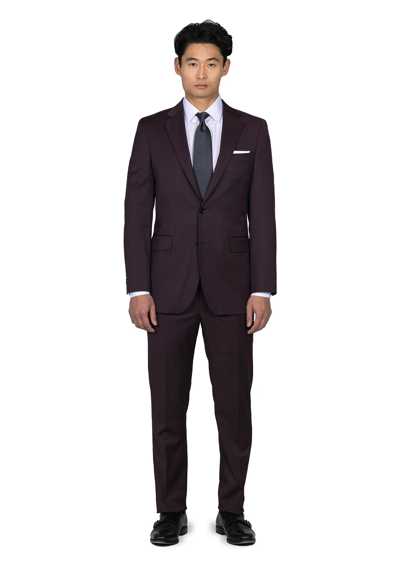 Stretch Plum Solid Blazer