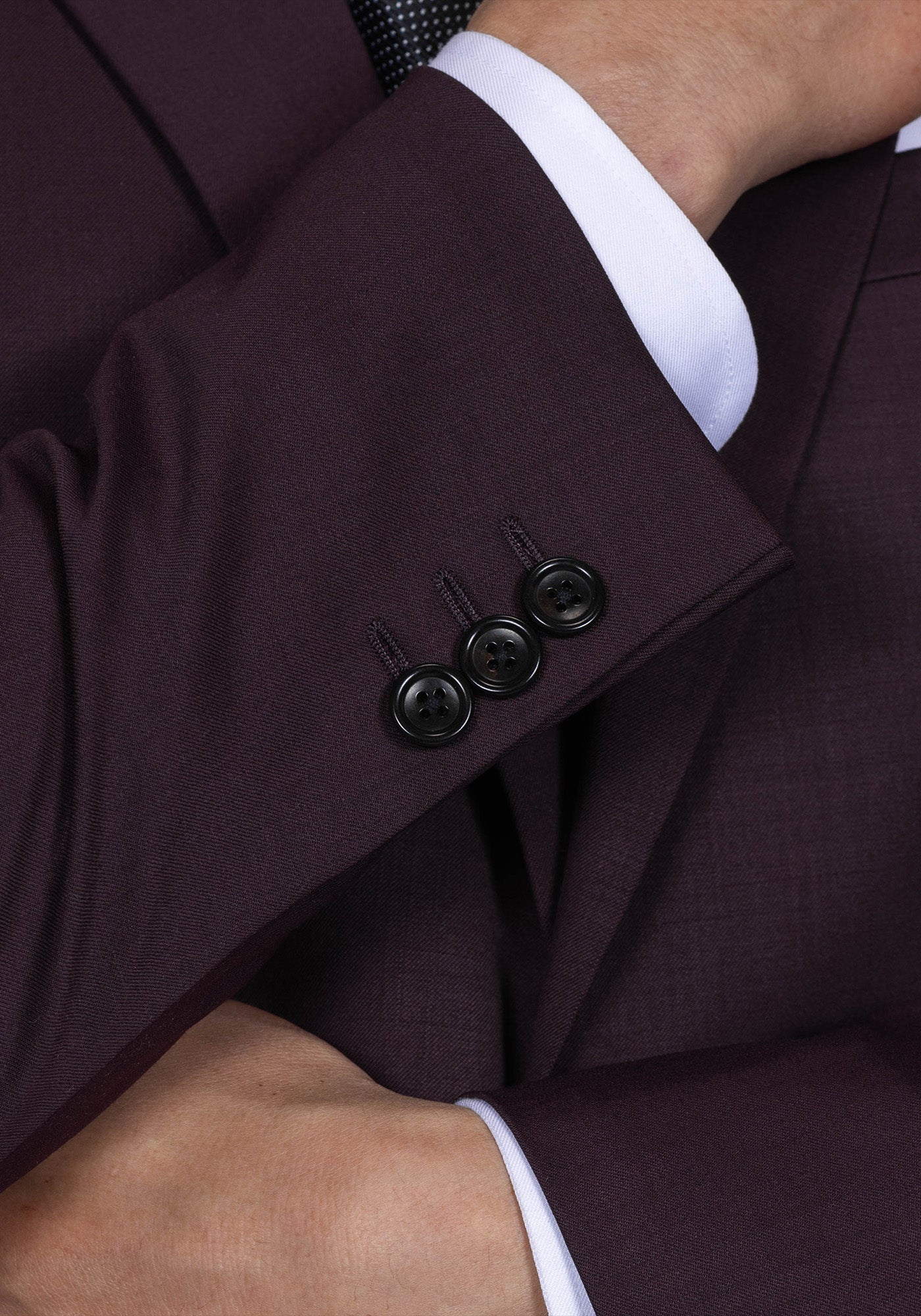 Stretch Plum Solid Blazer - Image 4
