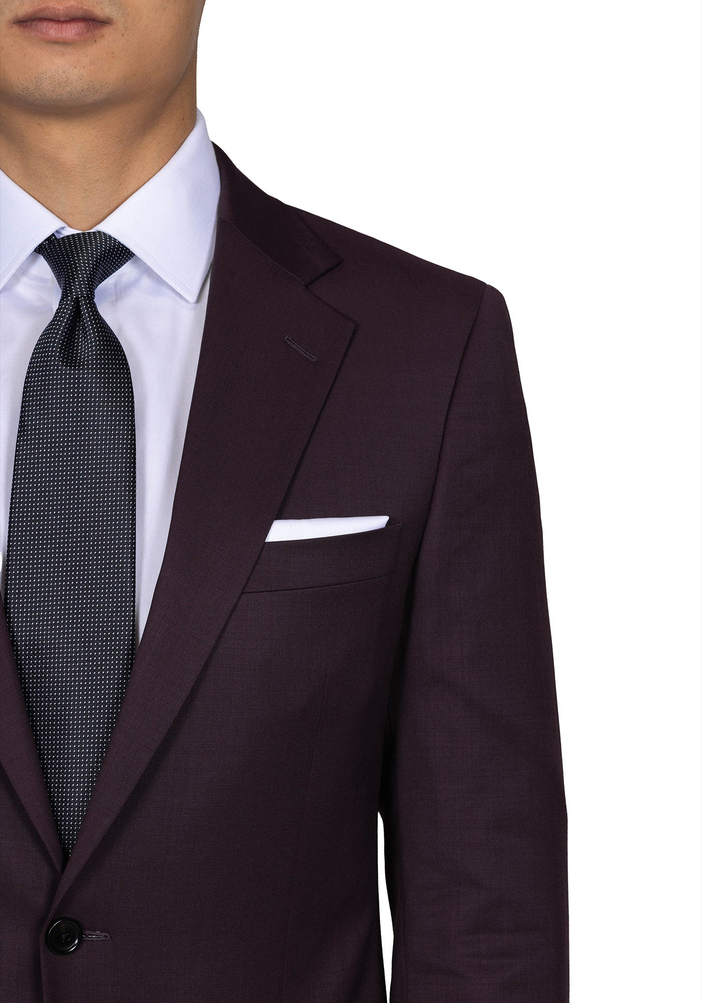 Stretch Plum Solid Suit - Image 3
