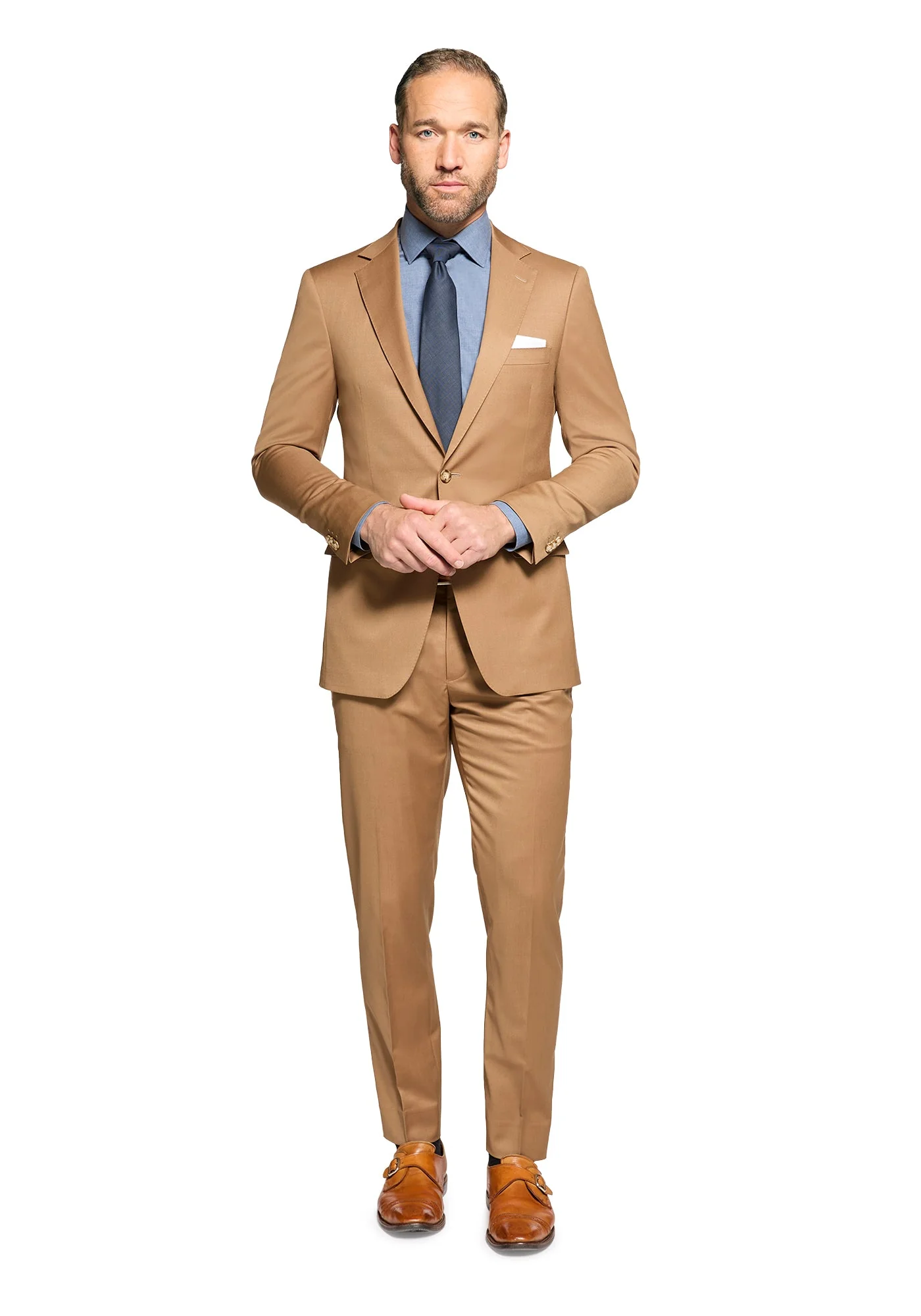 Stretch Tan Blazer - Image 2