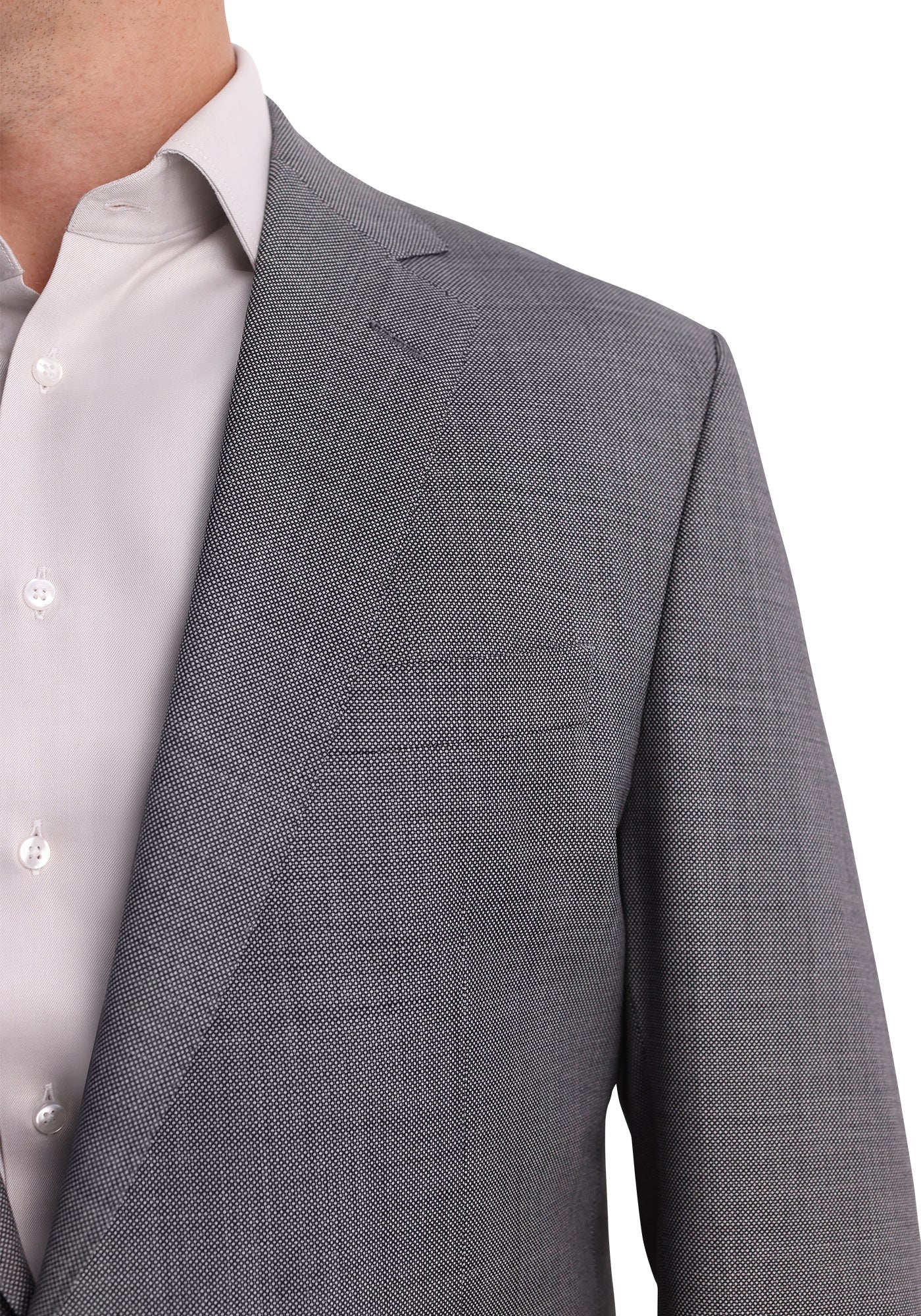 Stretch Taupe Birdseye Dress Pants - Image 4