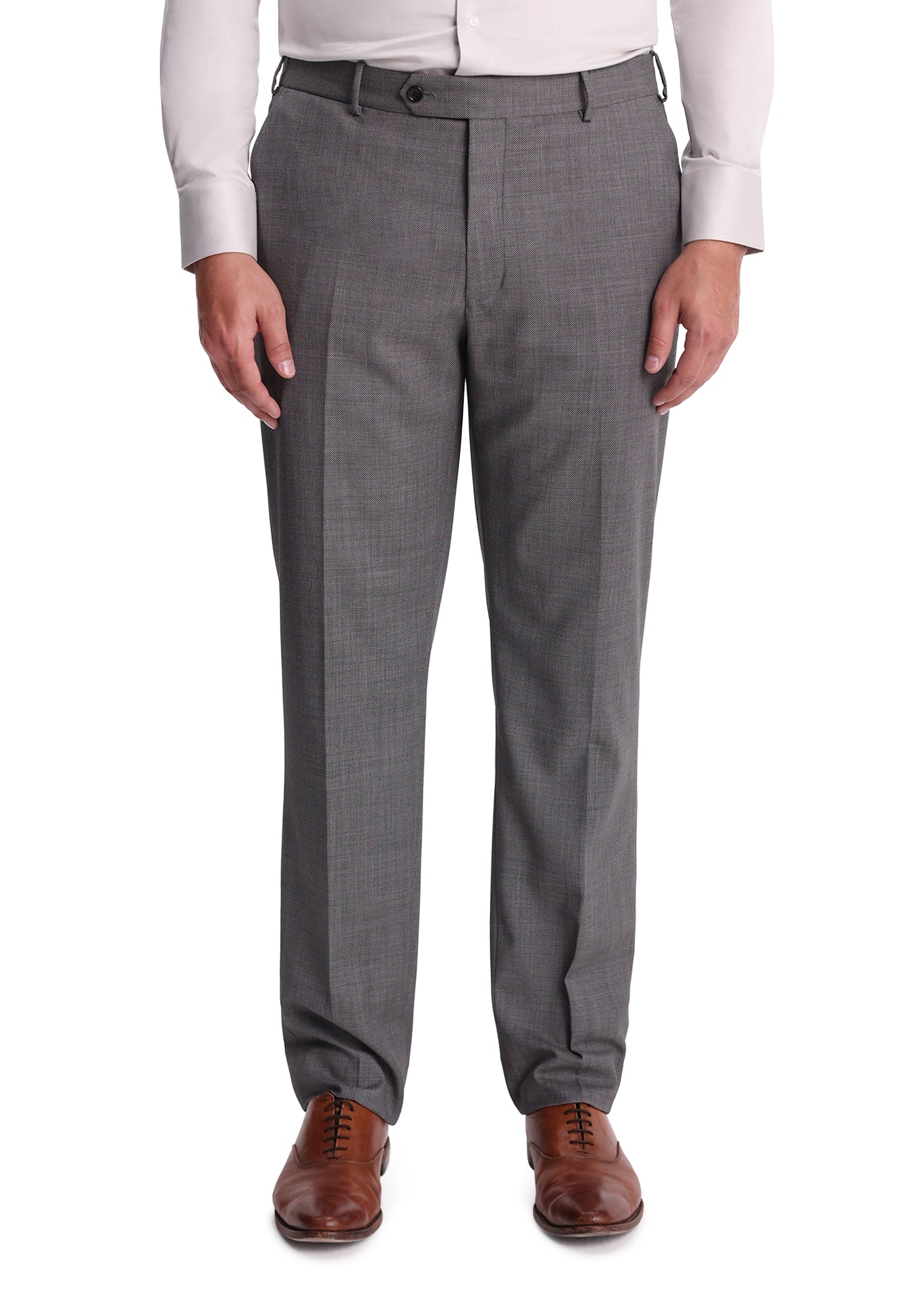 Stretch Taupe Birdseye Suit - Image 6