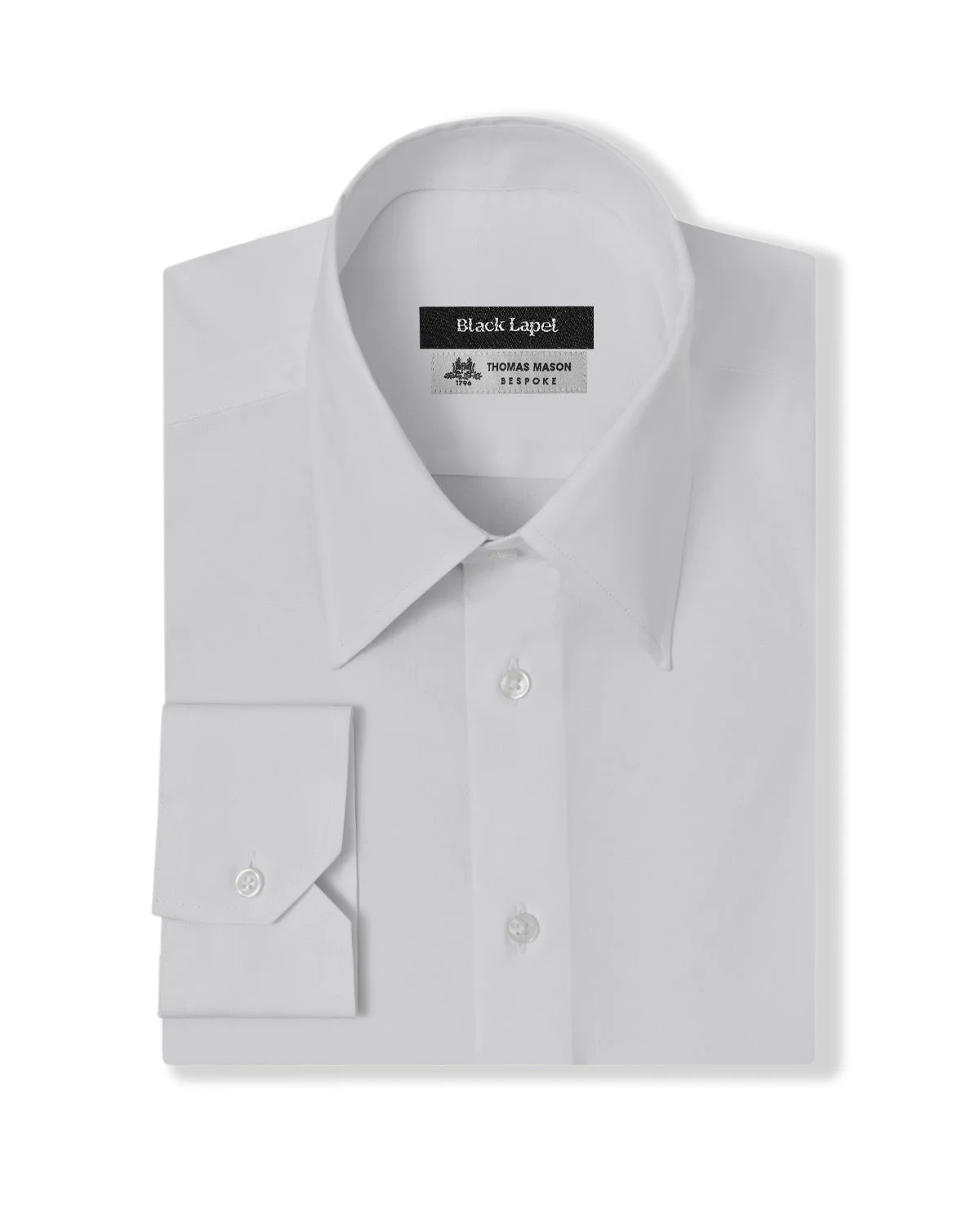 Stretch White Poplin Dress Shirt