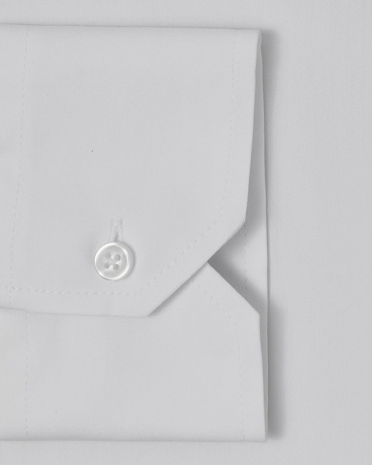 Stretch White Poplin Dress Shirt - Image 3