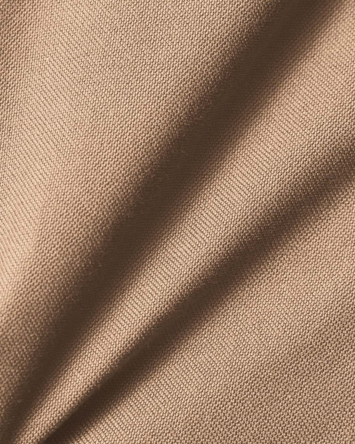 Tan Brushed Oxford Dress Shirt - Image 4