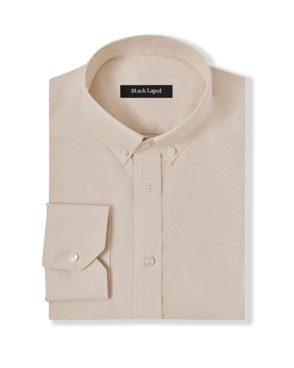 Tan End-on-End Dress Shirt