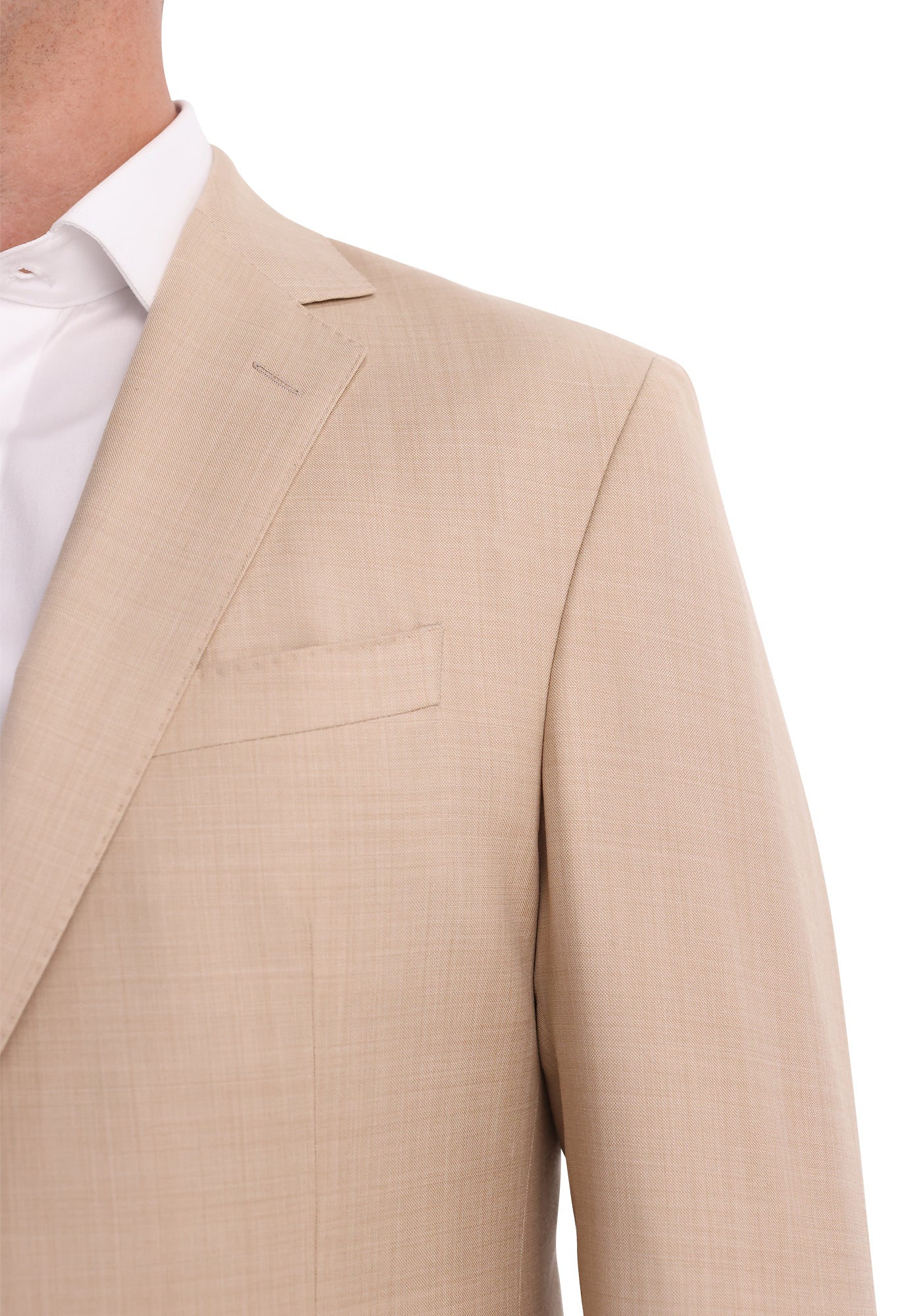Tan Merino Wool Blazer - Image 4