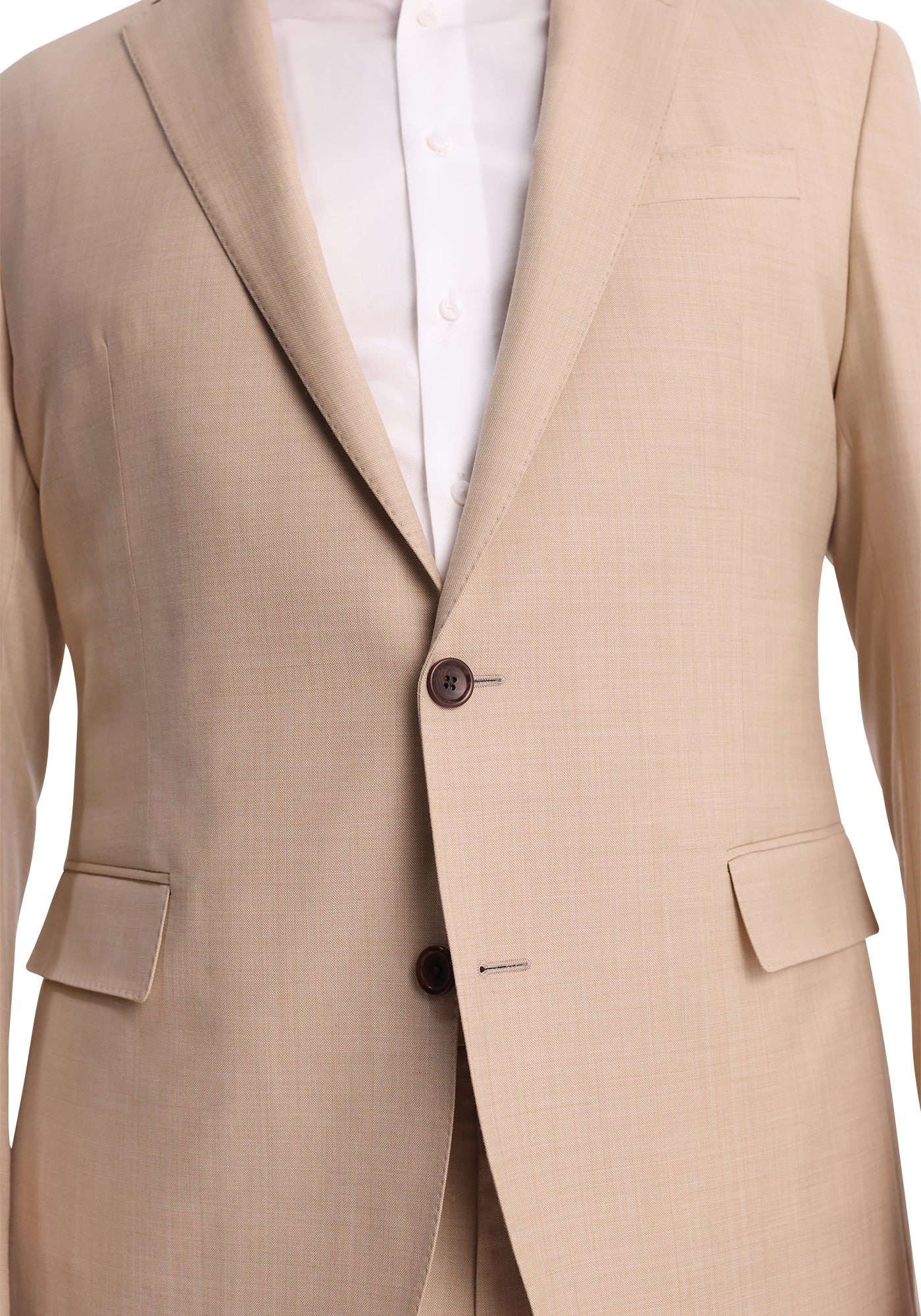 Tan Merino Wool Dress Pants - Image 3