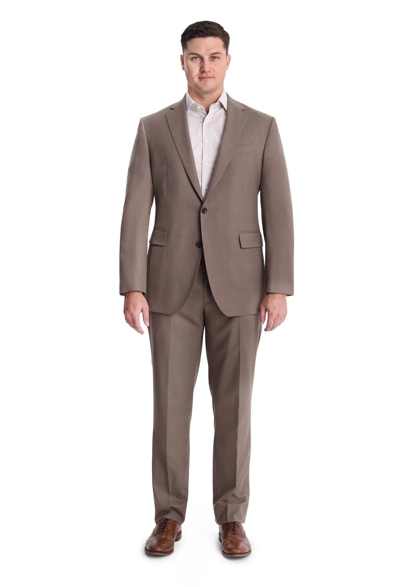 Taupe Flannel Dress Pants - Image 6