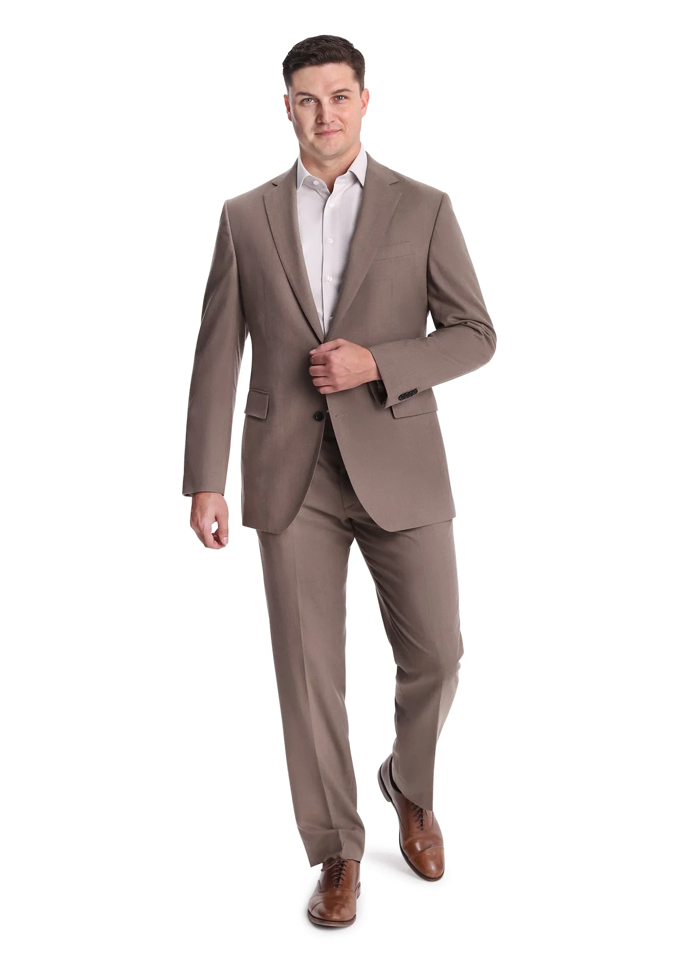Taupe Flannel Dress Pants - Image 7