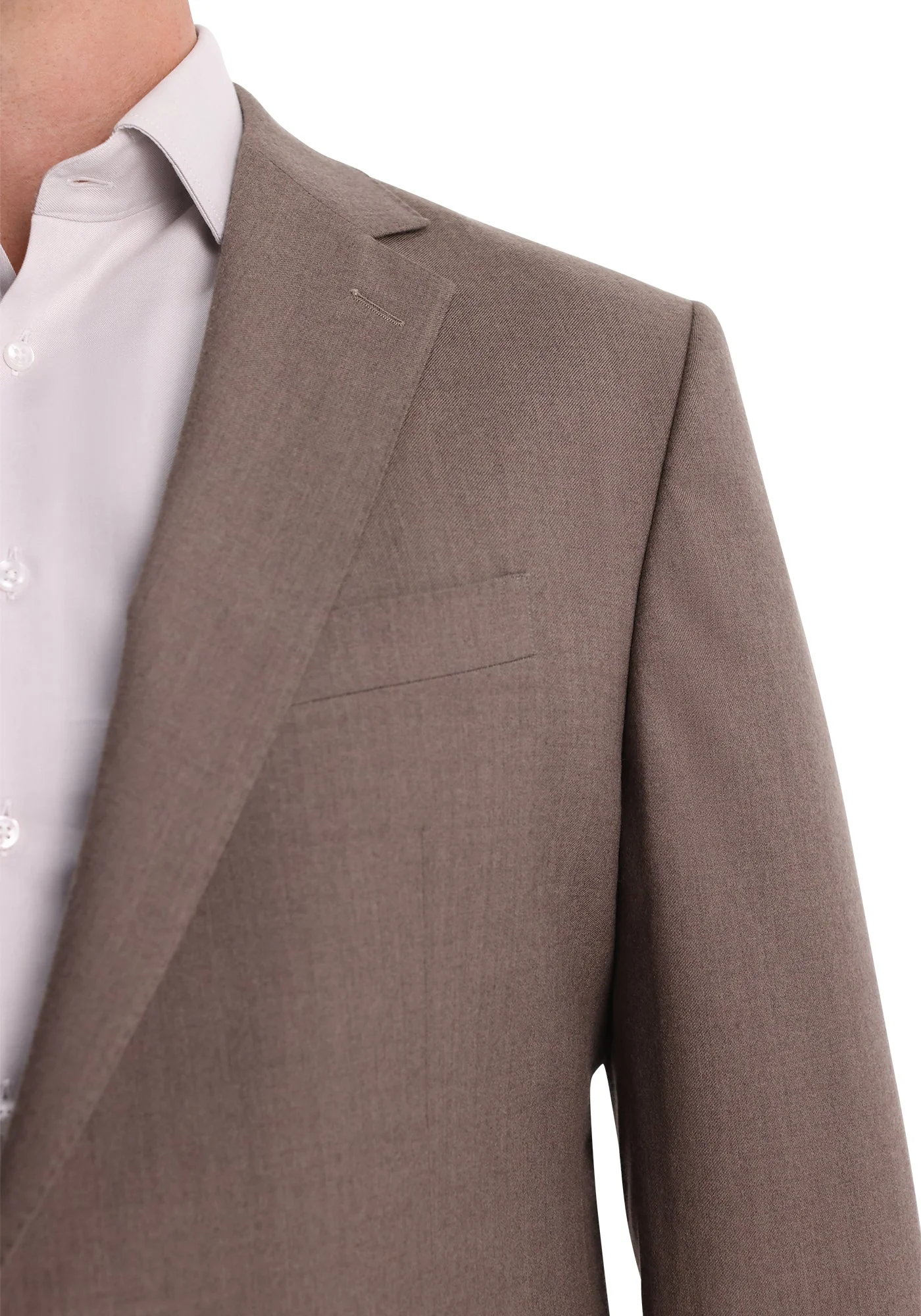Taupe Flannel Suit - Image 4