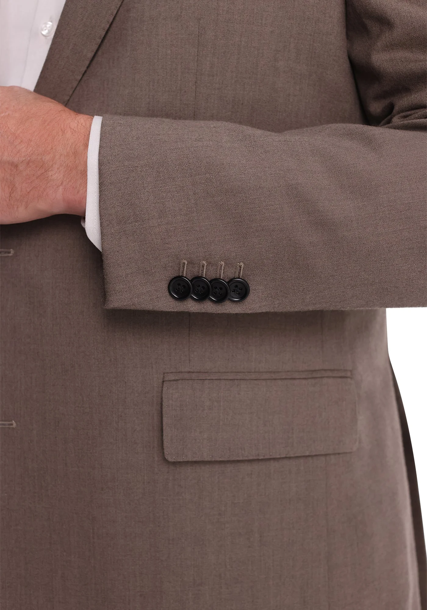 Taupe Flannel Suit - Image 5