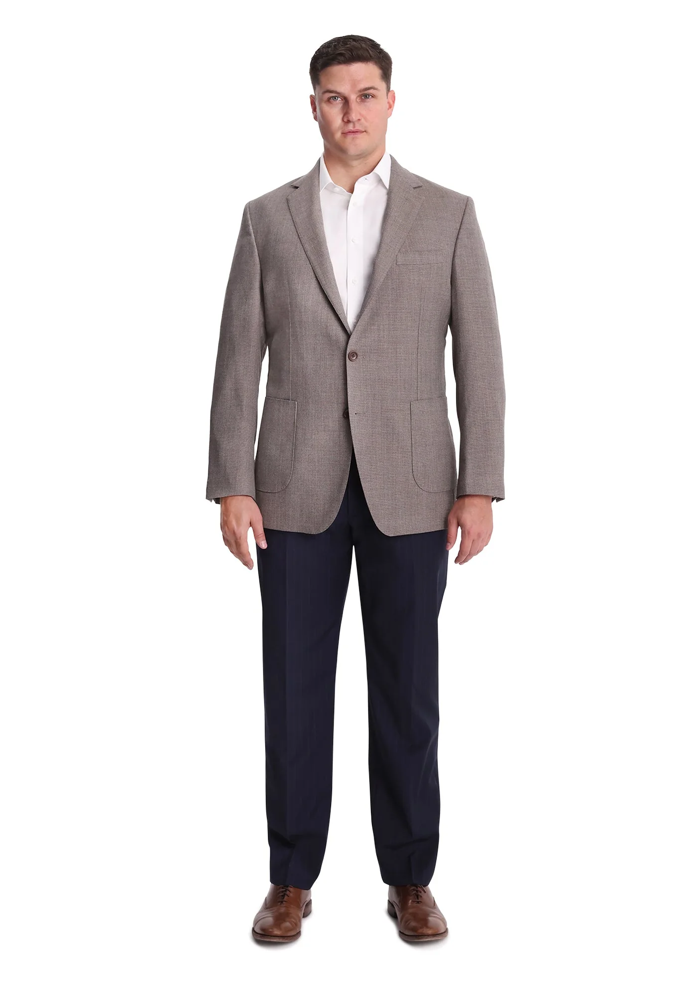Taupe Hopsack Blazer - Image 2