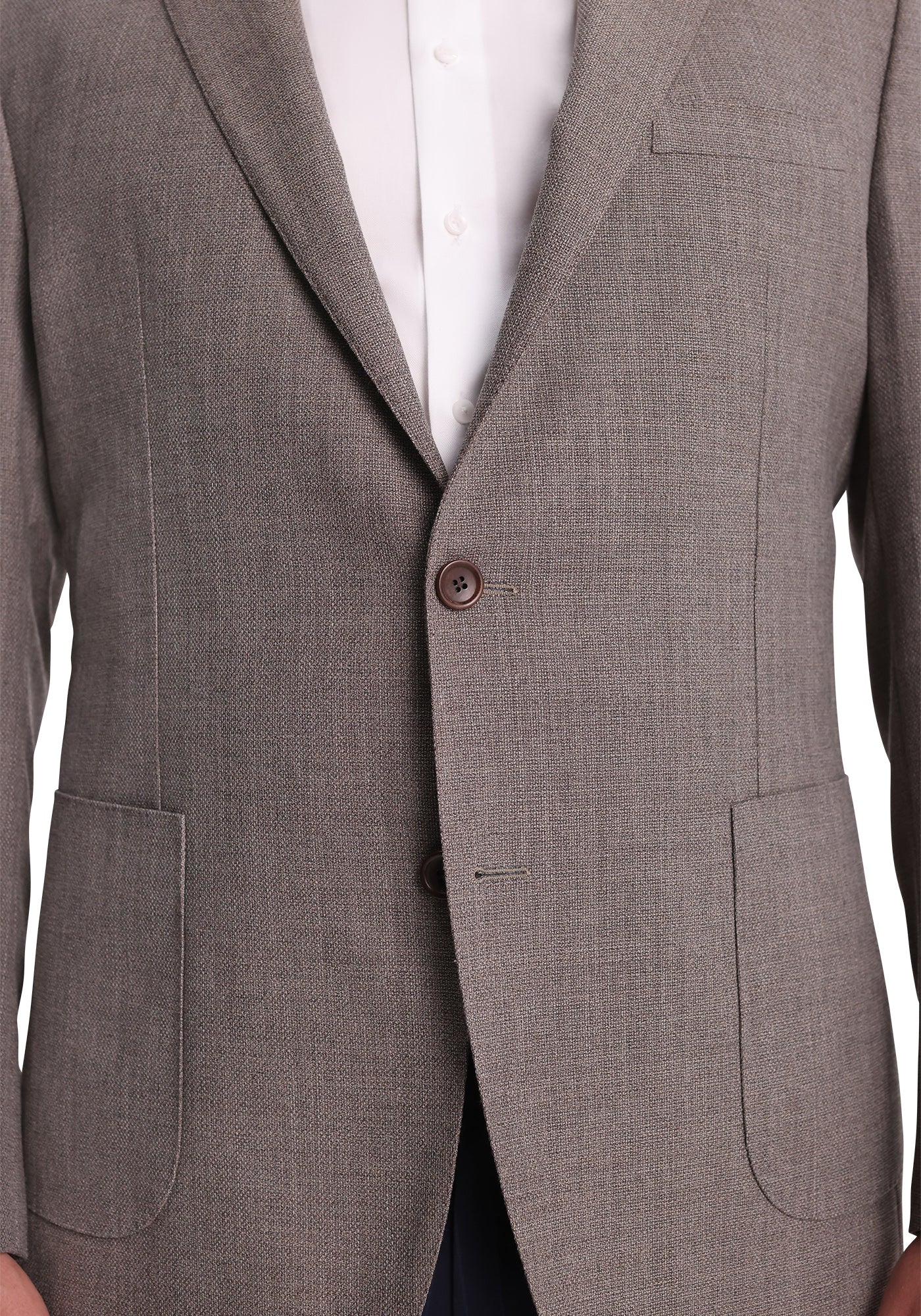 Taupe Hopsack Suit - Image 3